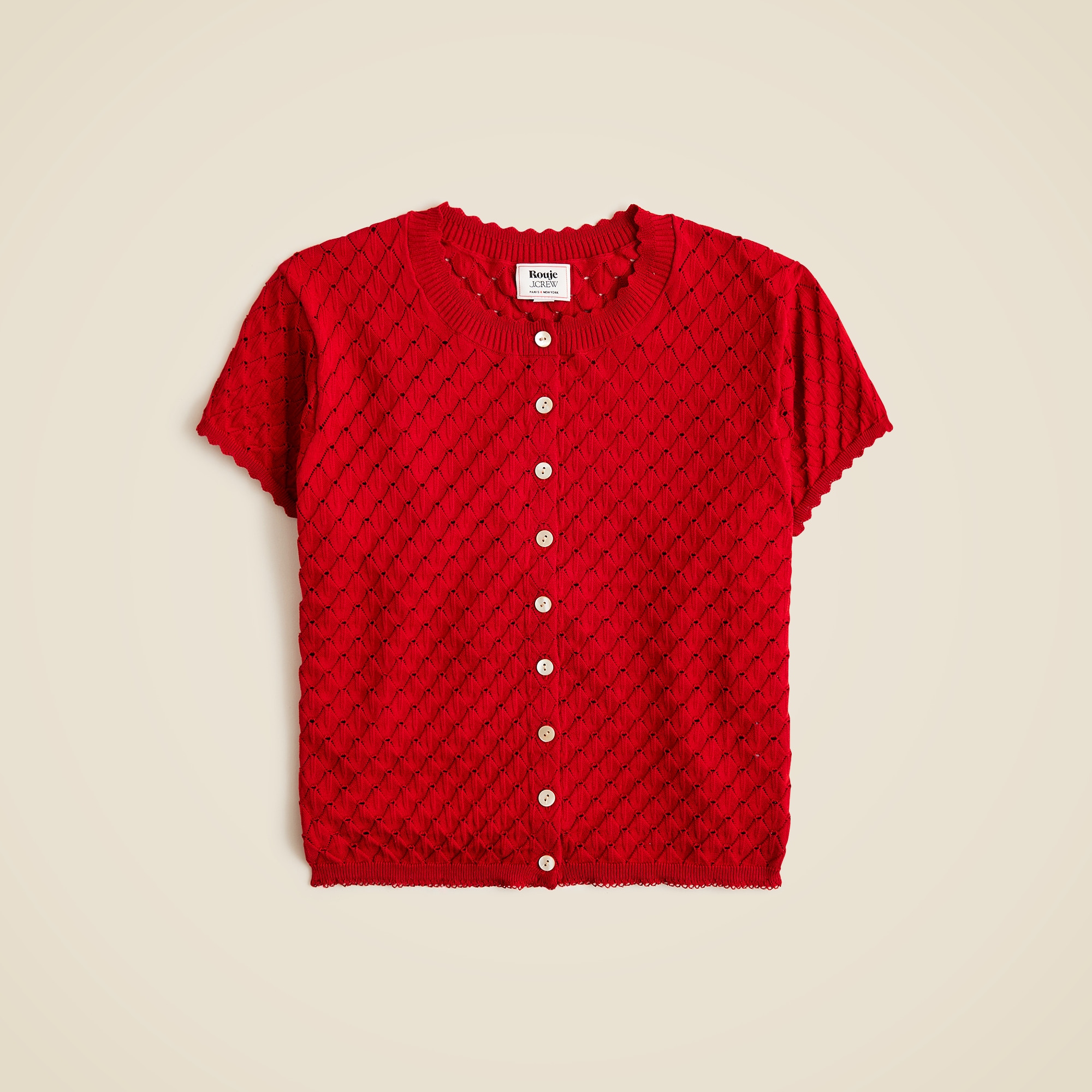 Rouje X J.Crew Ballade short-sleeve cardigan