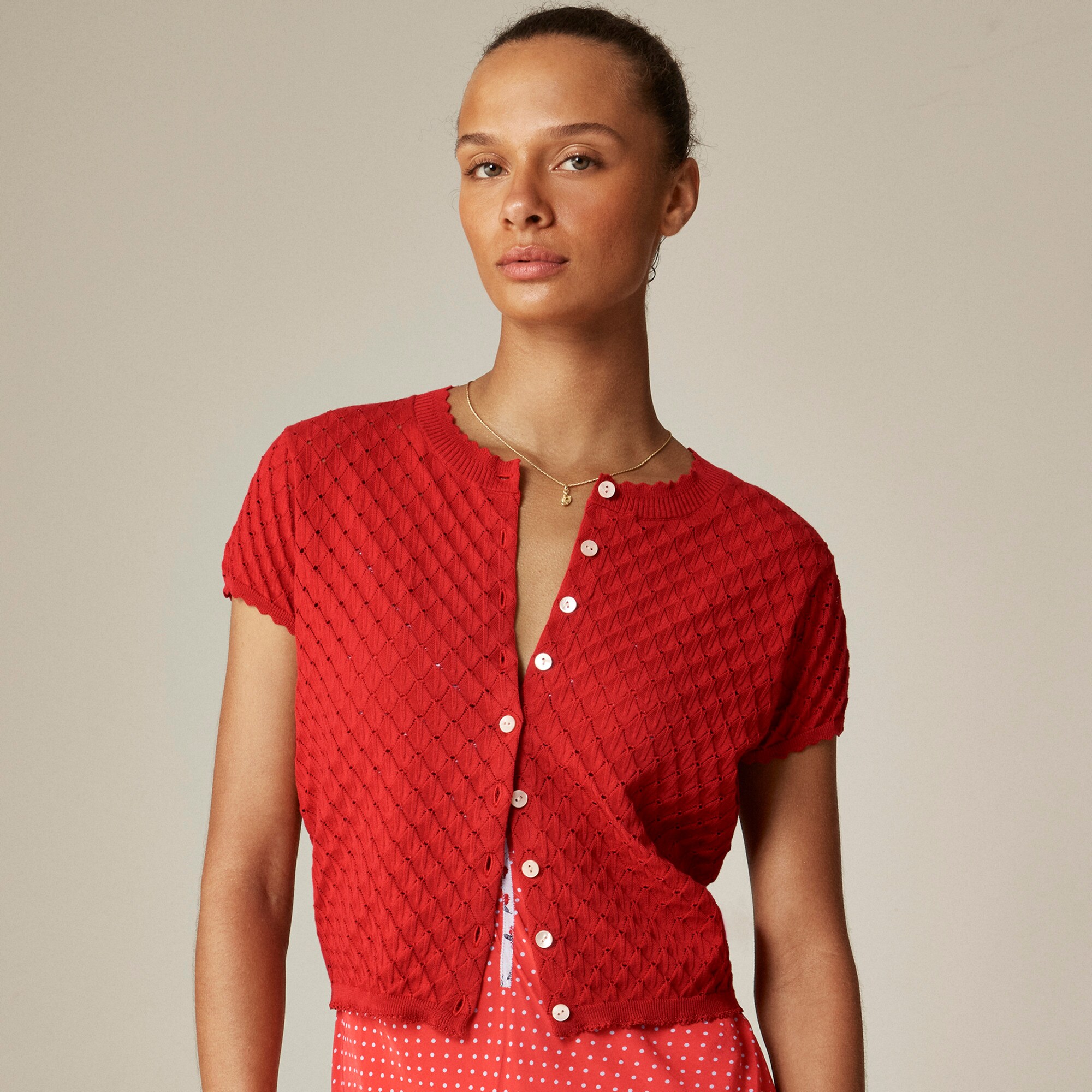 Rouje X J.Crew Ballade short-sleeve cardigan
