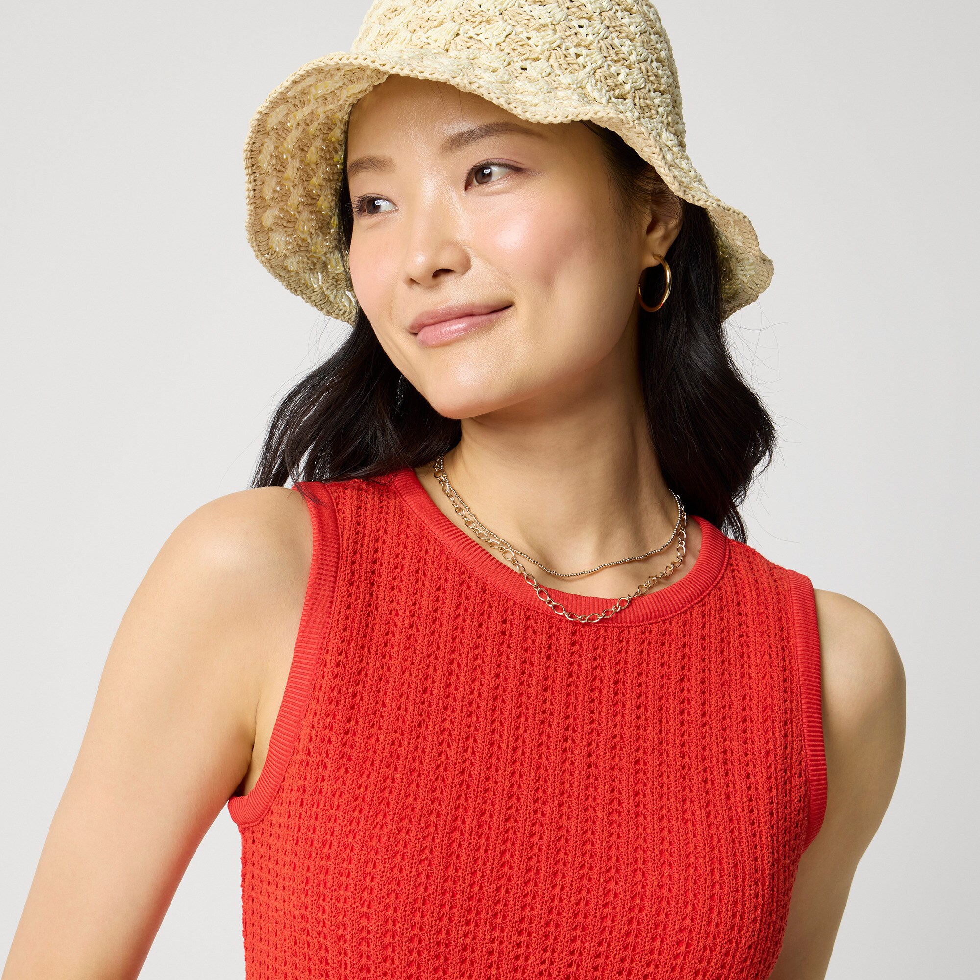 Crochet mini dress