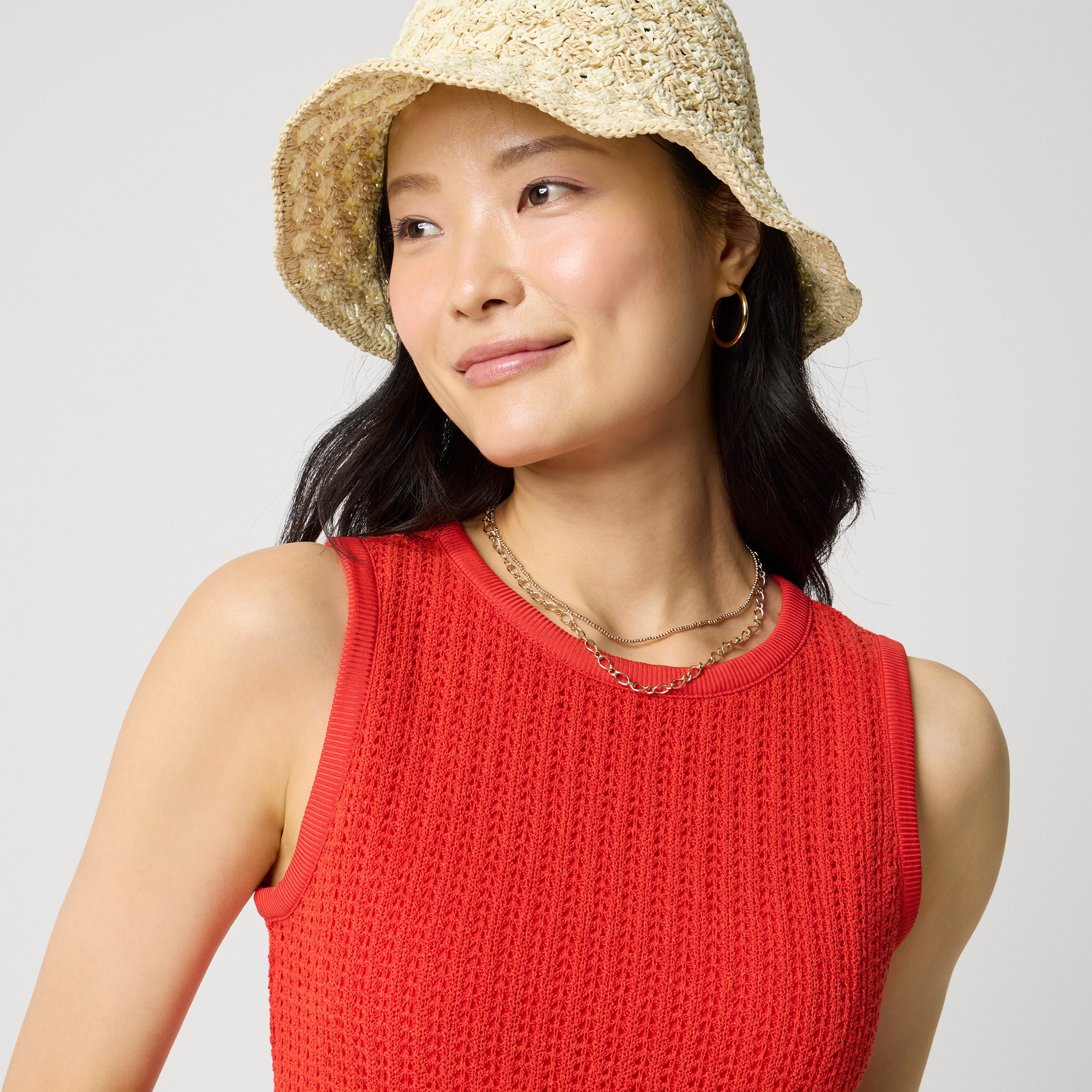 Crochet mini dress