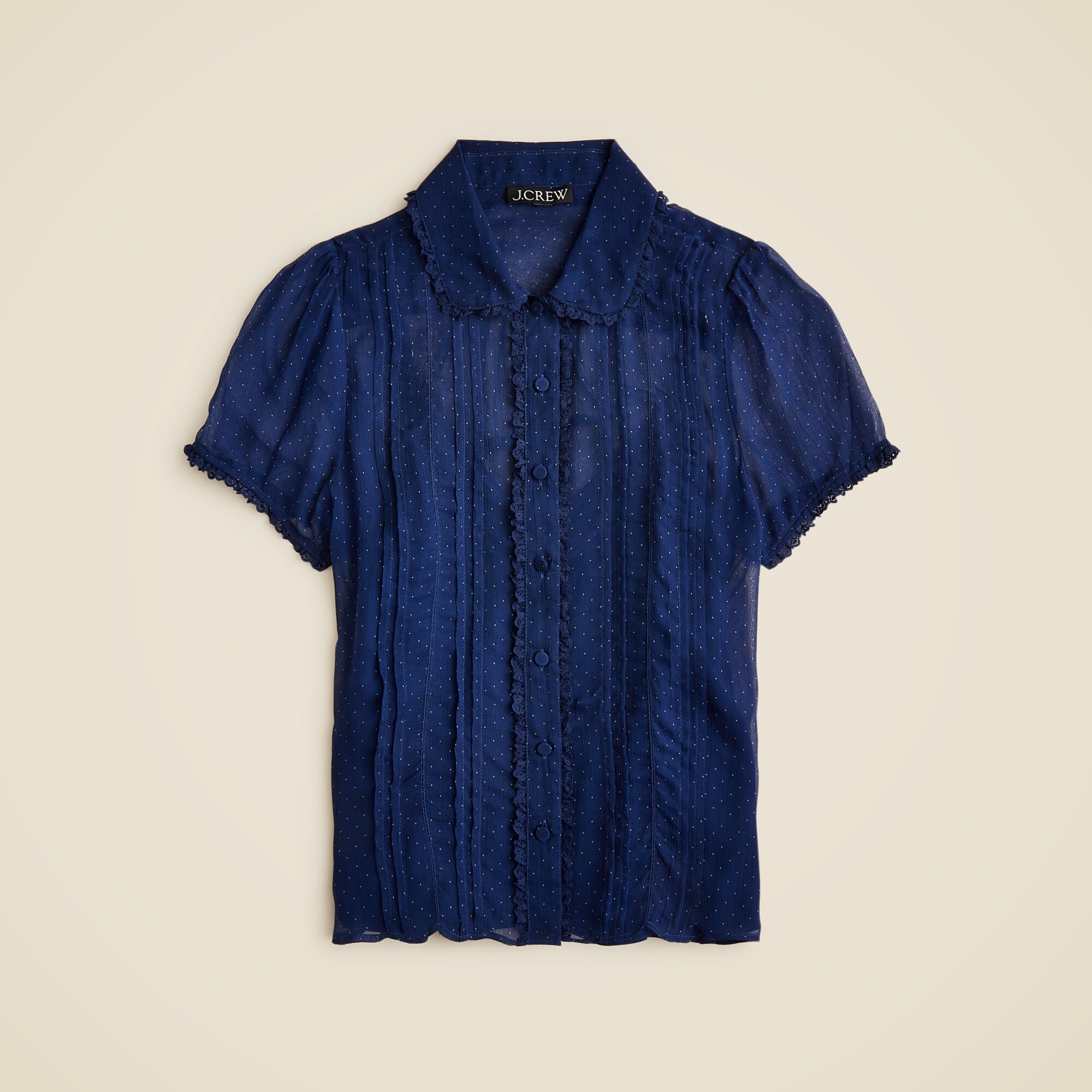 blouses 3 shirring navy – MARLMARL
