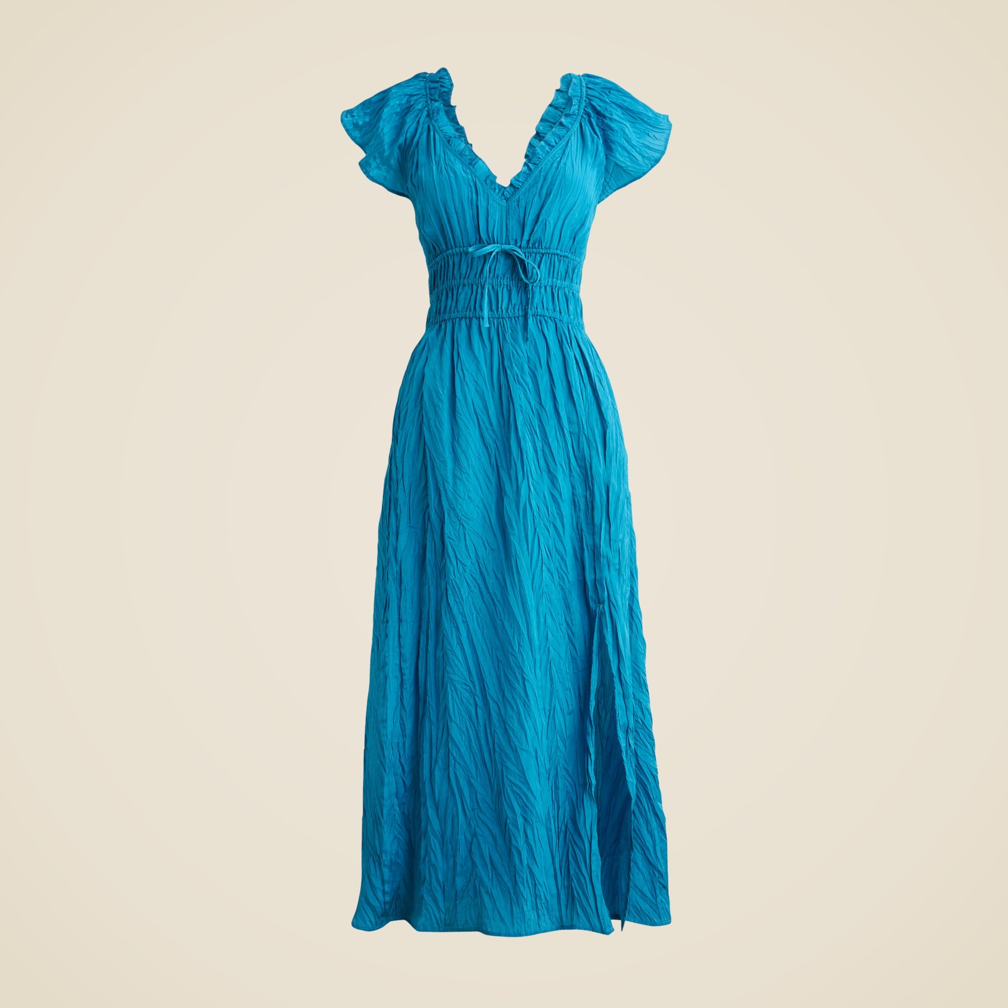 womens Palermo dress in viscose-blend crinkle