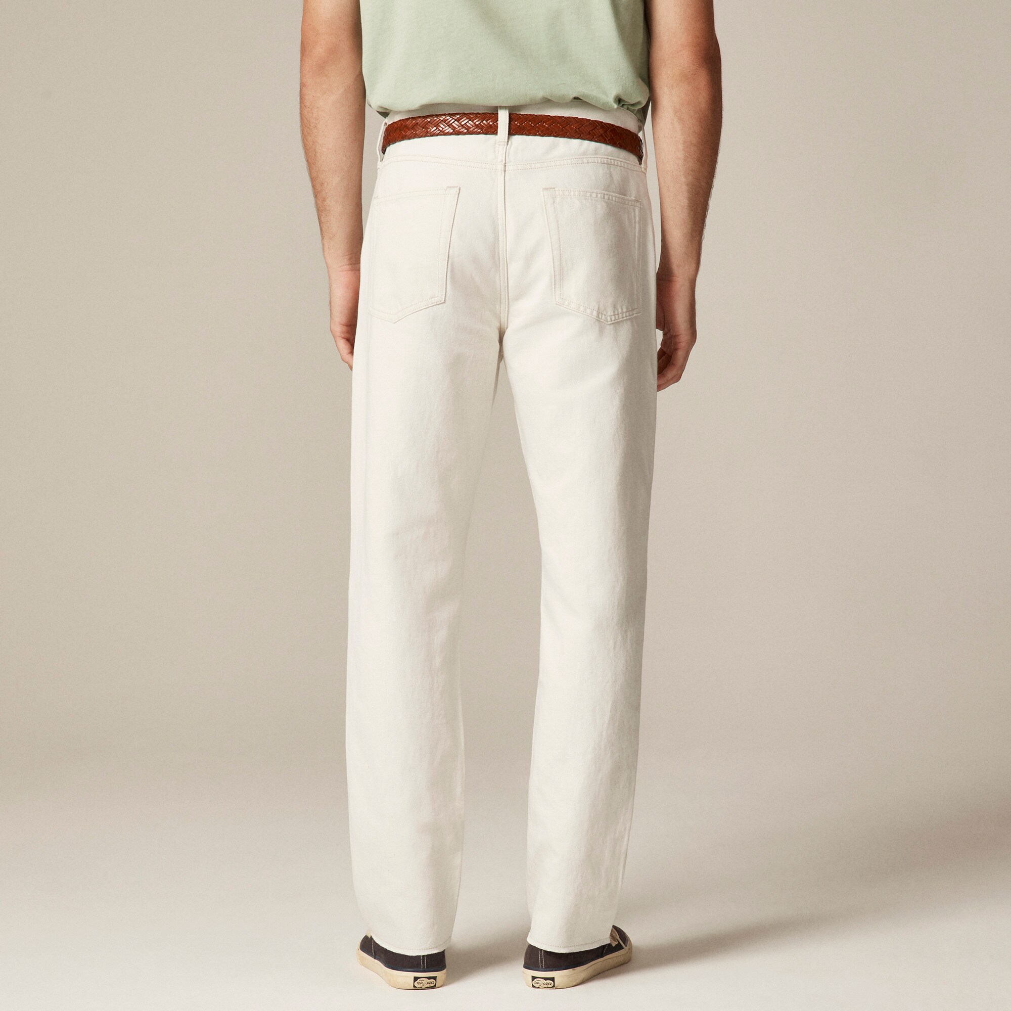 Classic summerweight jean in cotton-linen blend