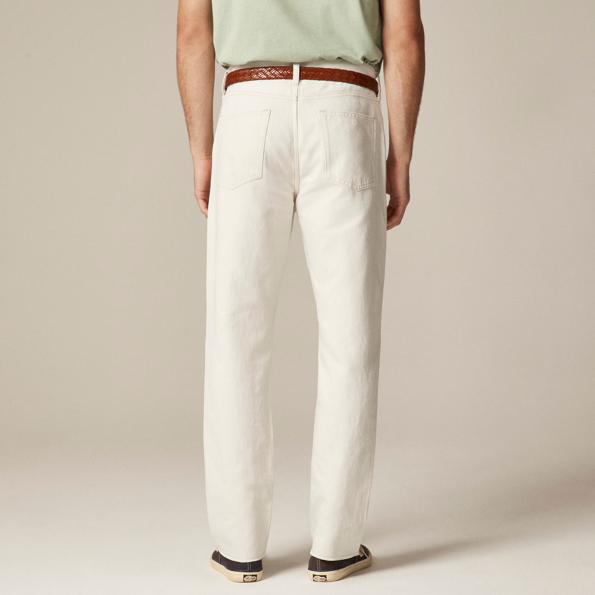Classic summerweight jean in cotton-linen blend