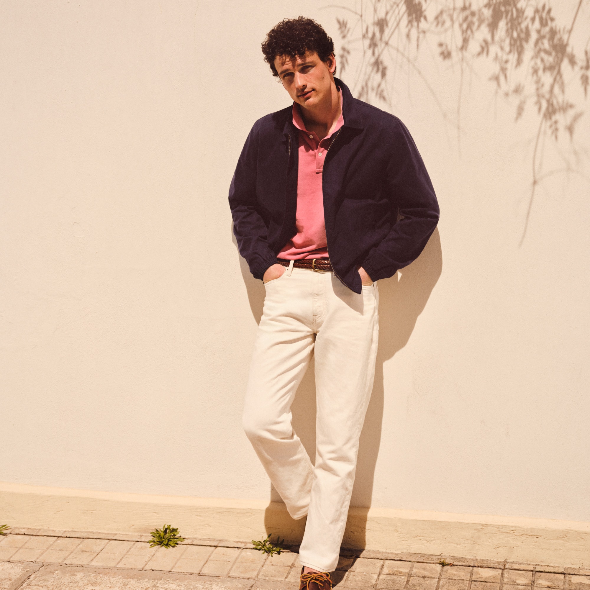 Classic summerweight jean in cotton-linen blend