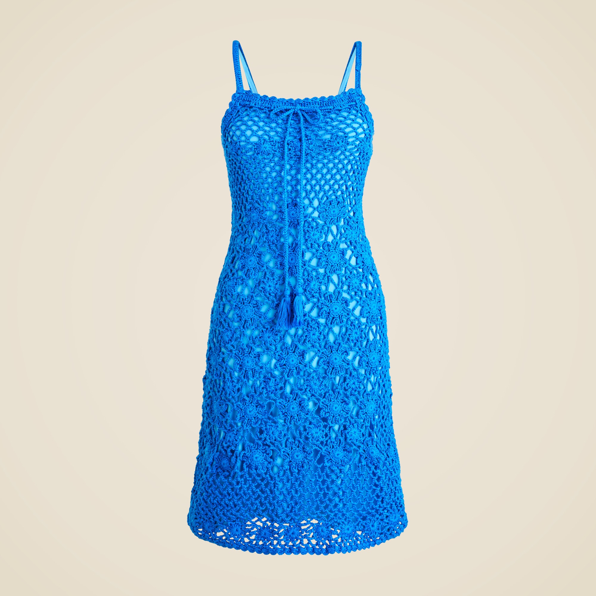 Crochet sweater-dress