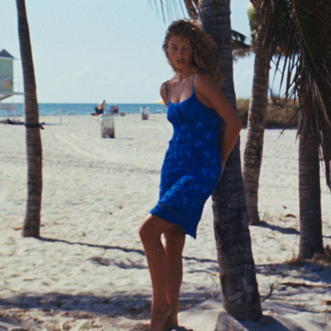 Crochet sweater-dress