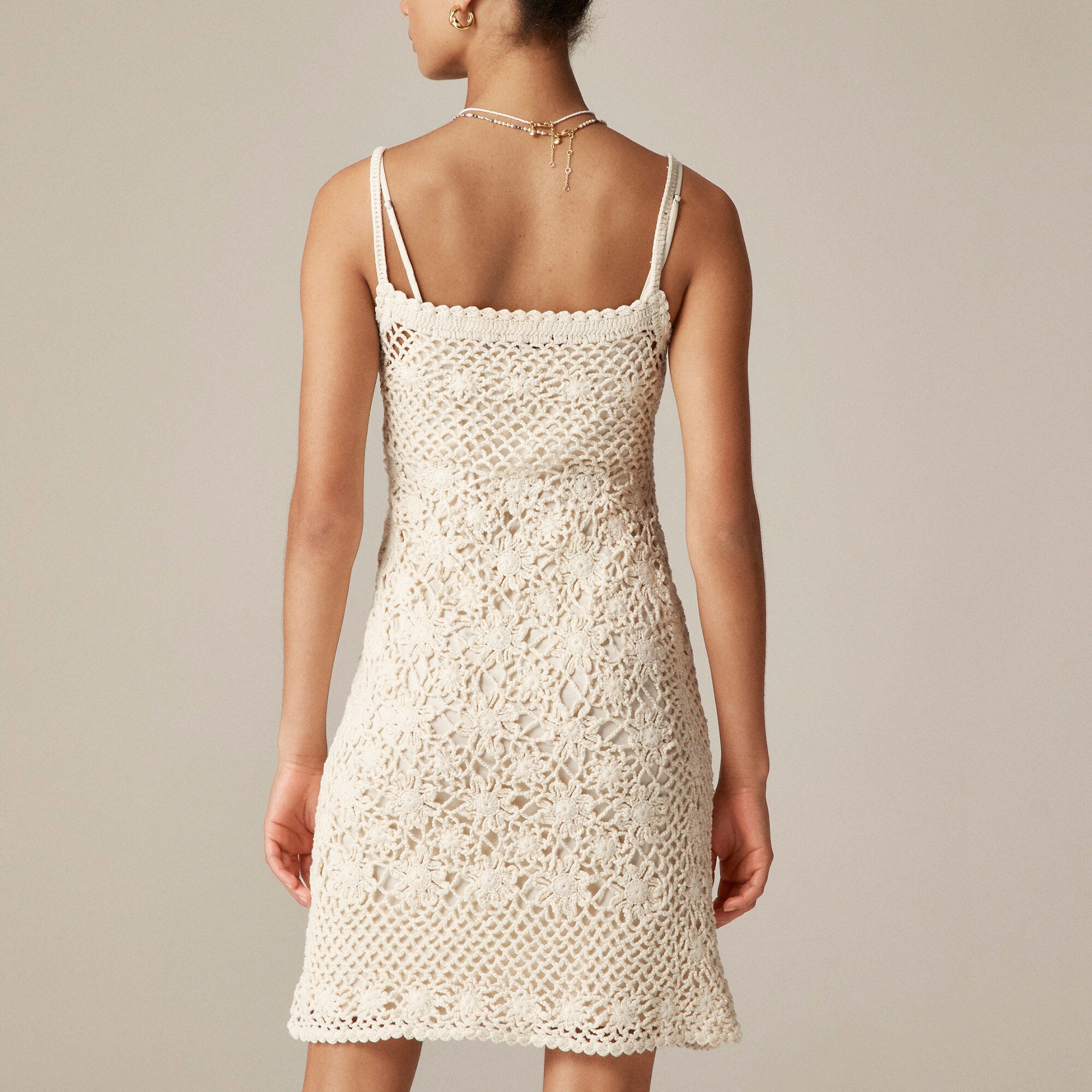 Crochet sweater-dress