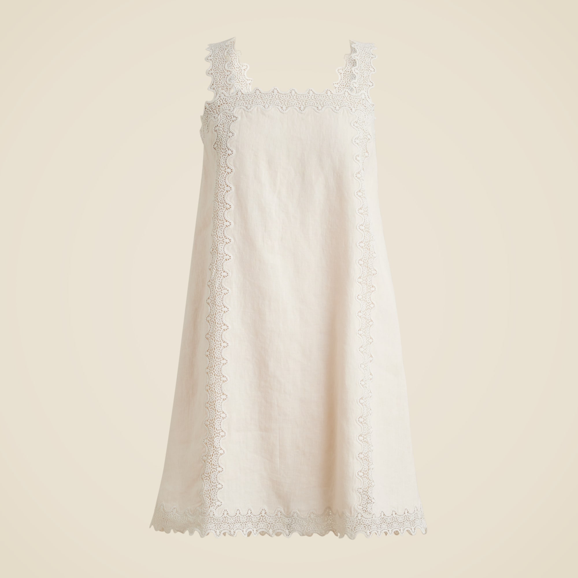 womens Lace-trim shift dress