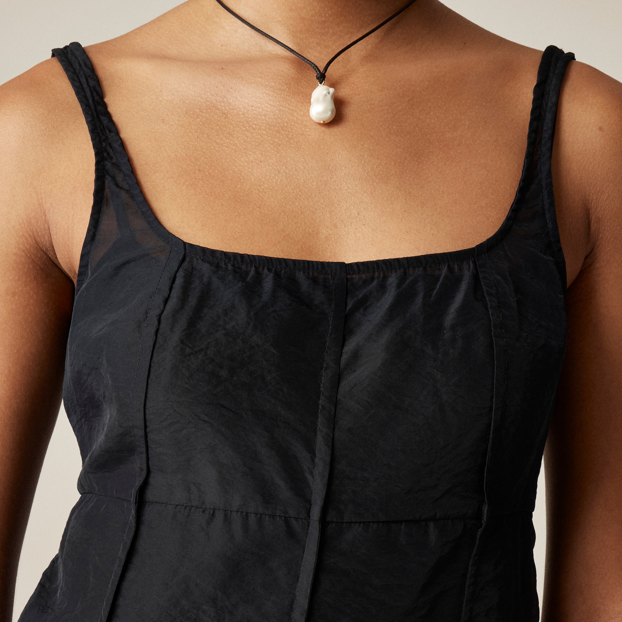 womens Collection sheer organza slip dress