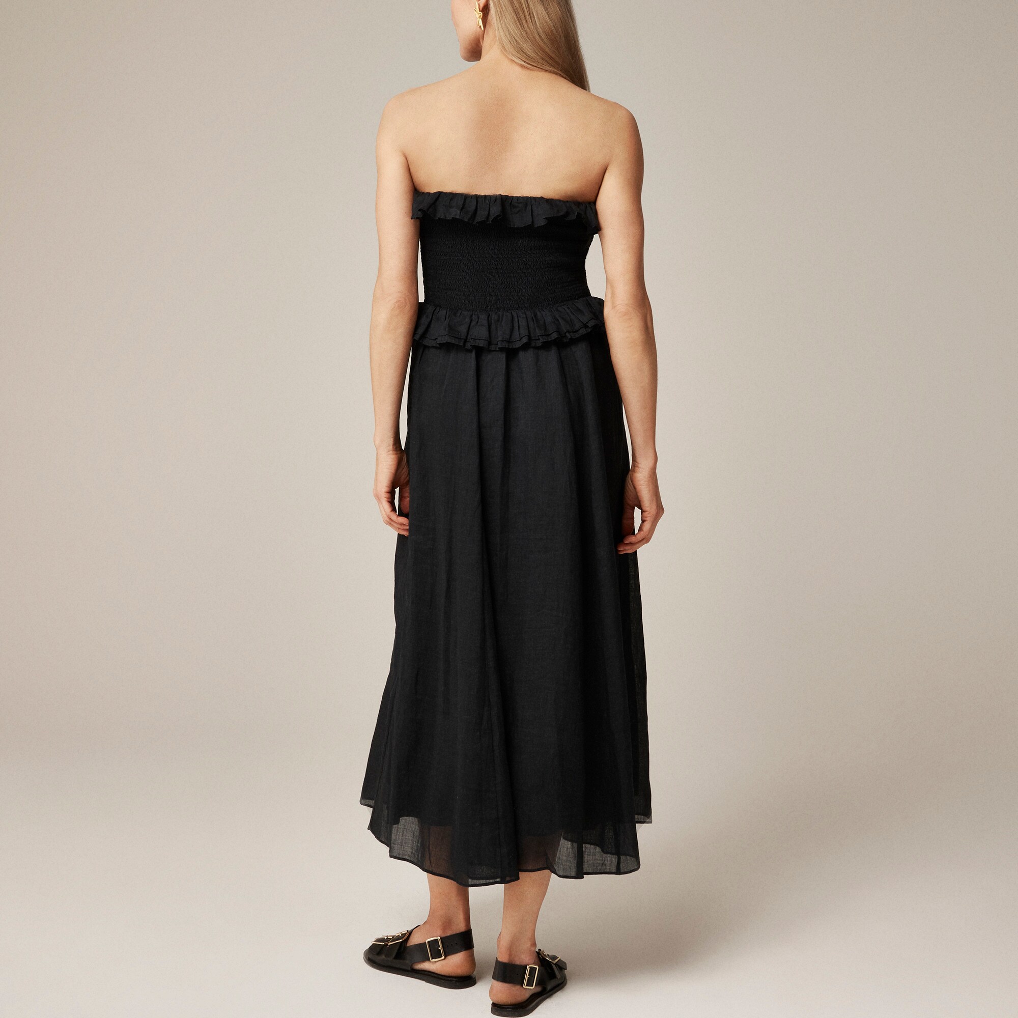 chinese dress ladies J.crew Universal Standard for J.Crew jersey long-sleeve maxi dress in   Pit-a-Pats.com