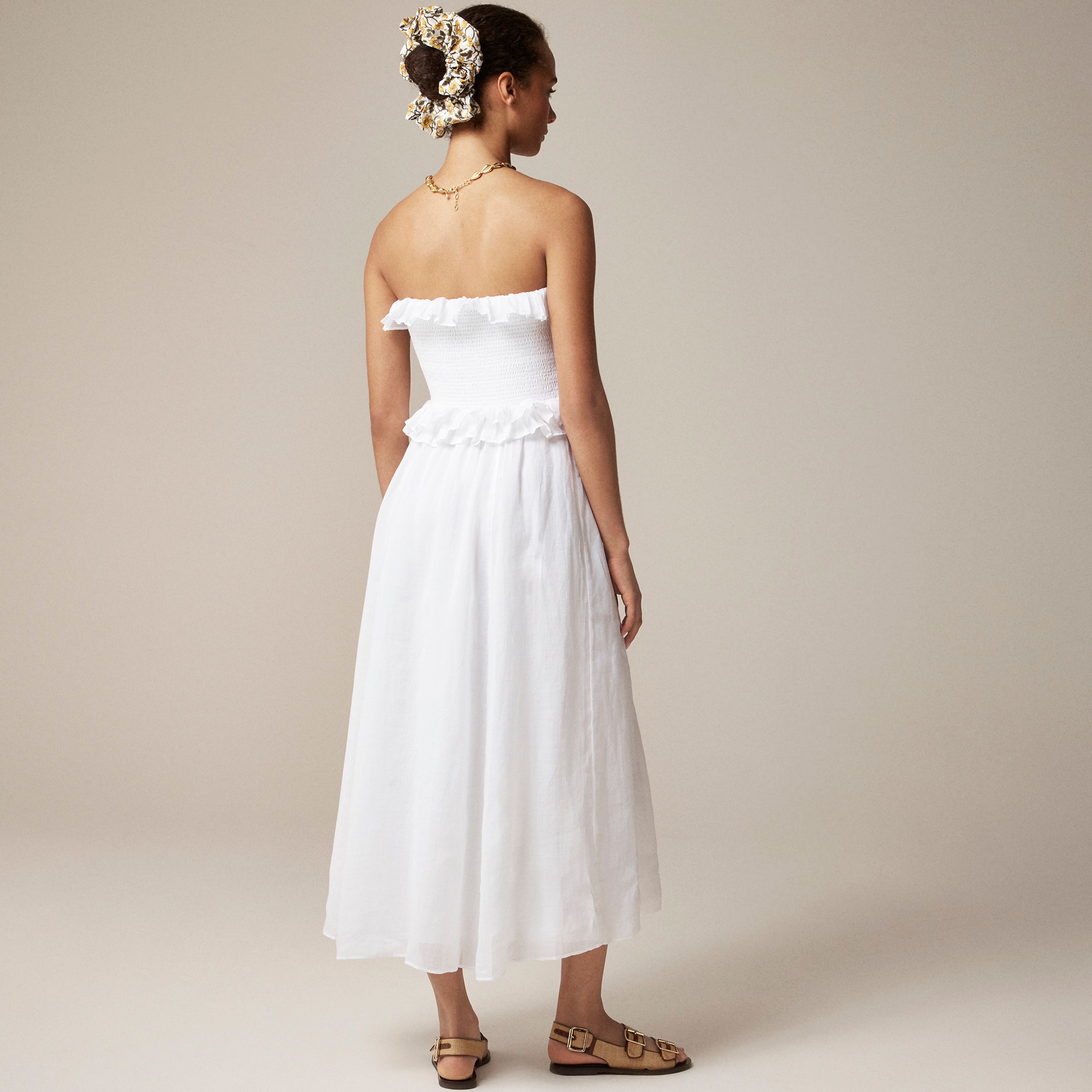 Petite Ravenna dress in ramie