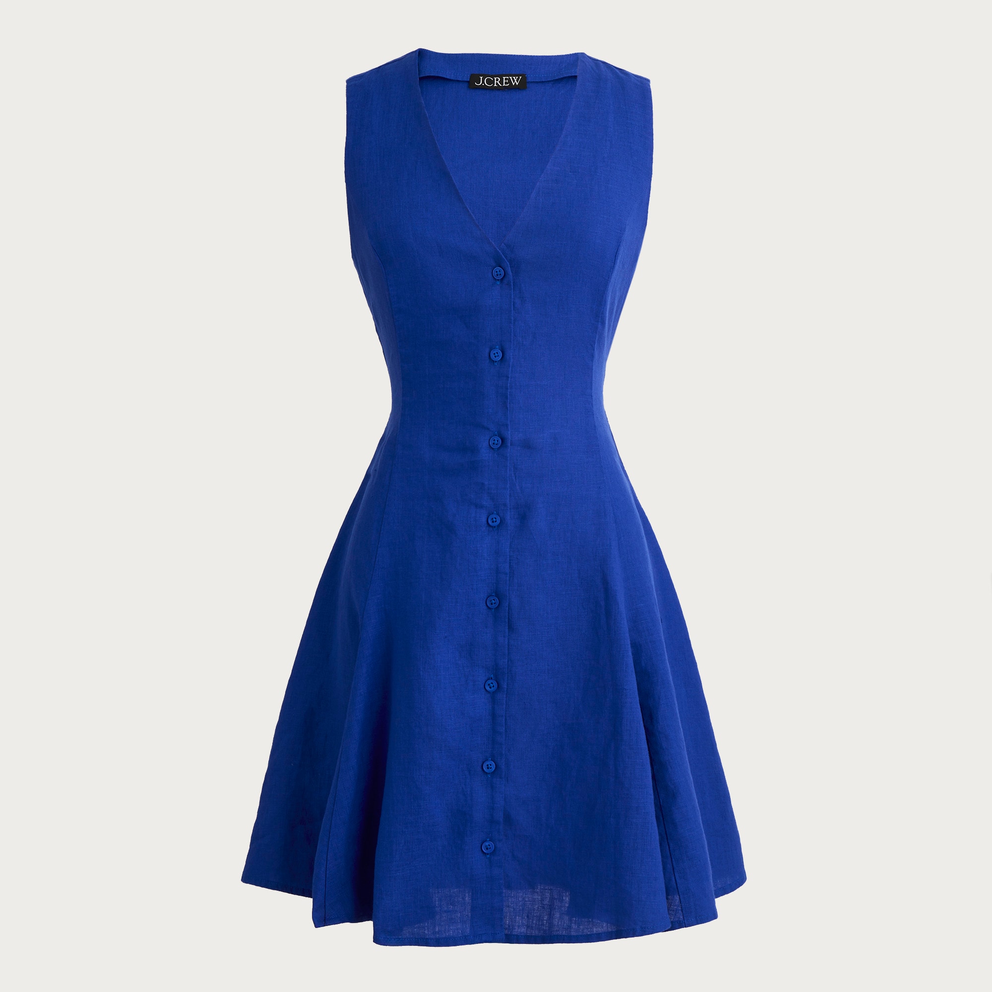 sachin and babi light blue dress Denim Basque Waist Smocked Back Midi Dress With Pockets