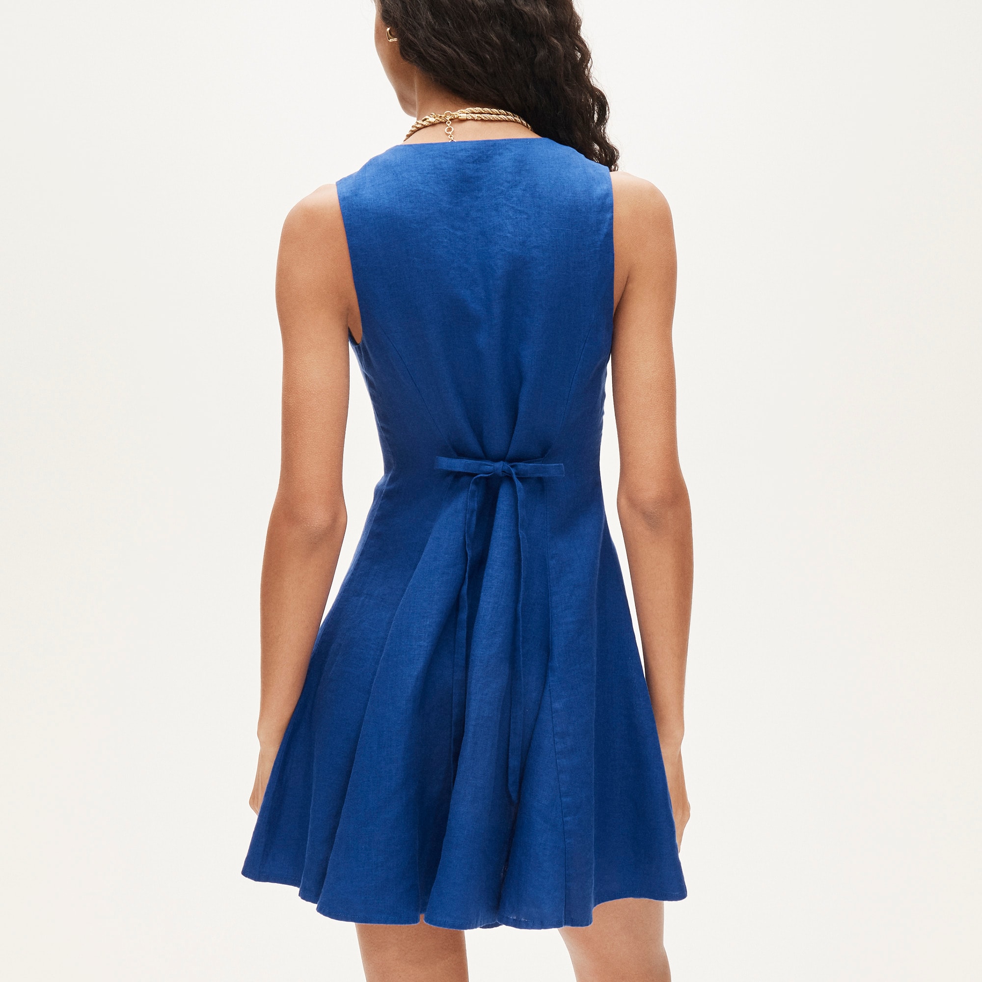 Linen mini dress