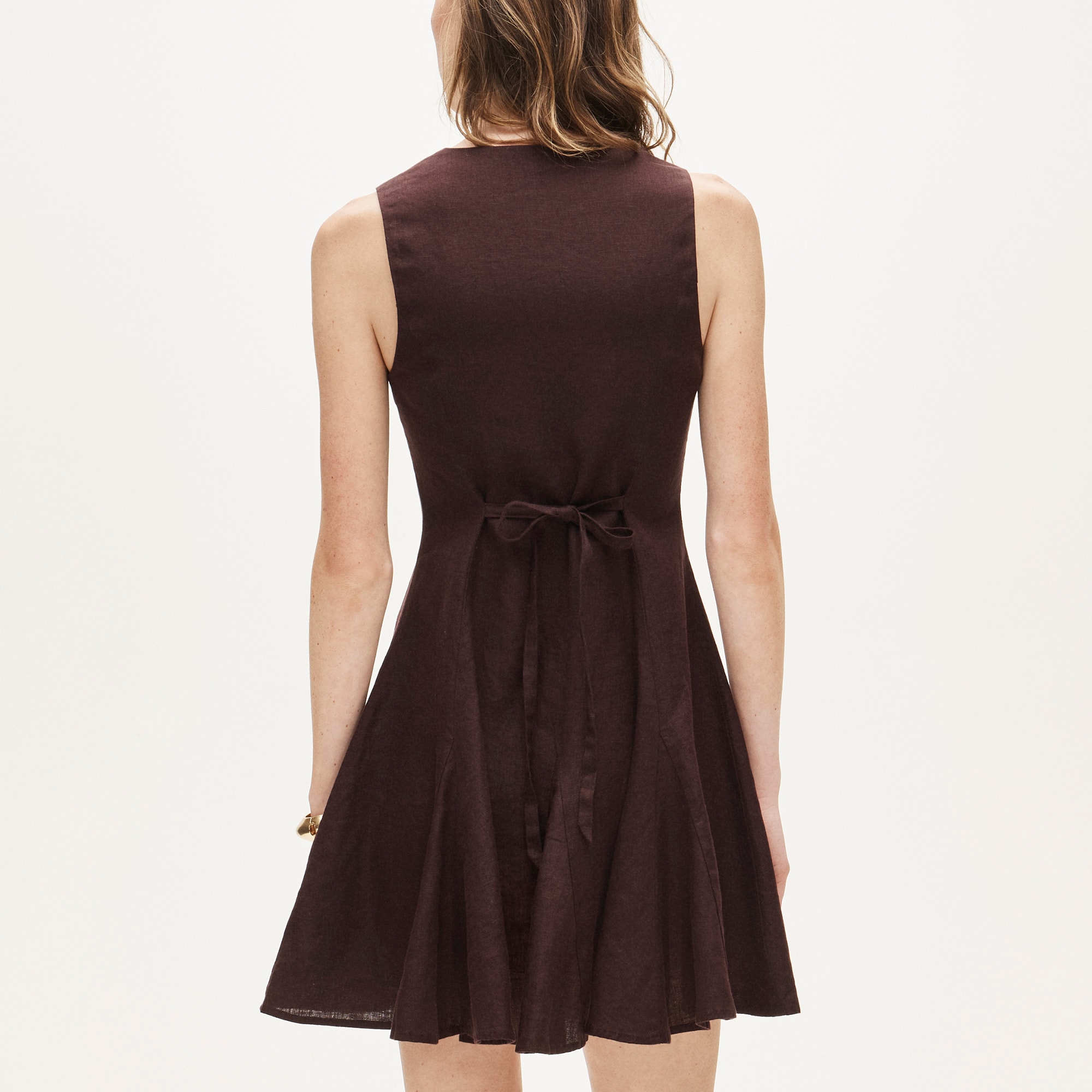Linen mini dress