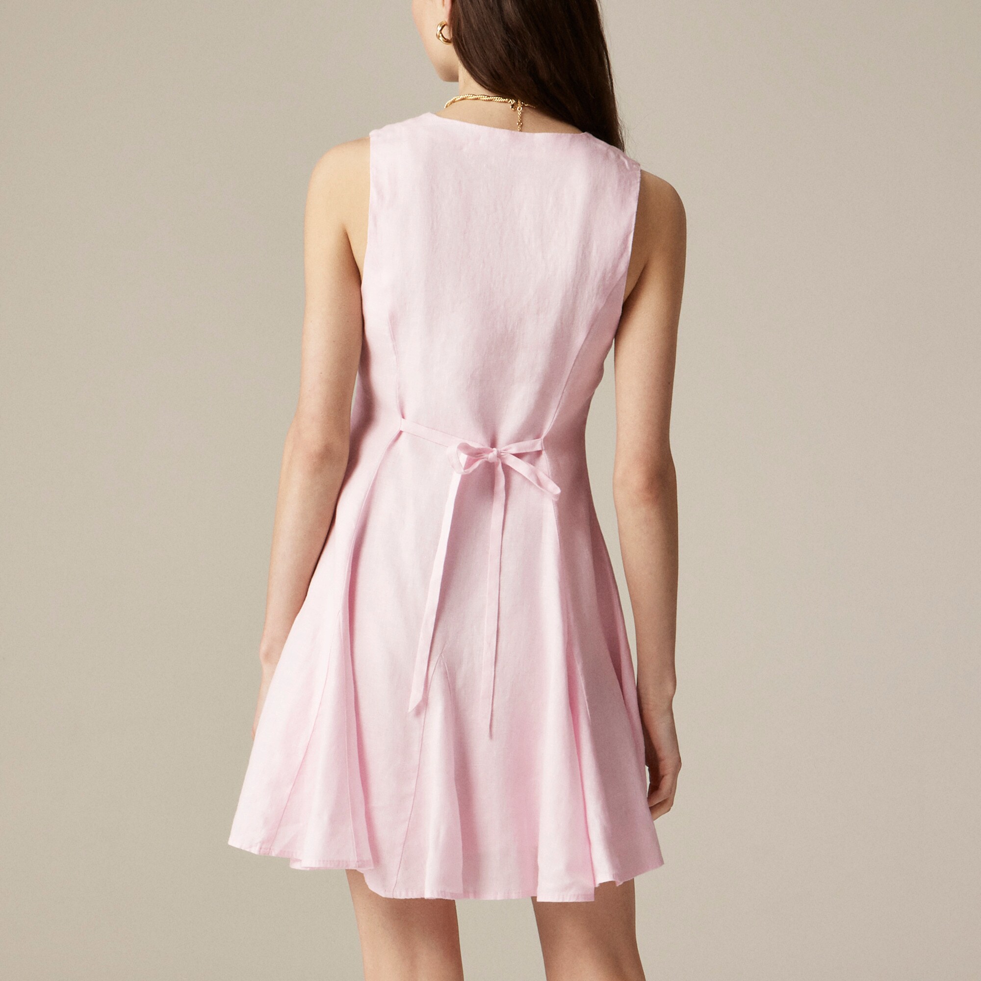 Linen mini dress