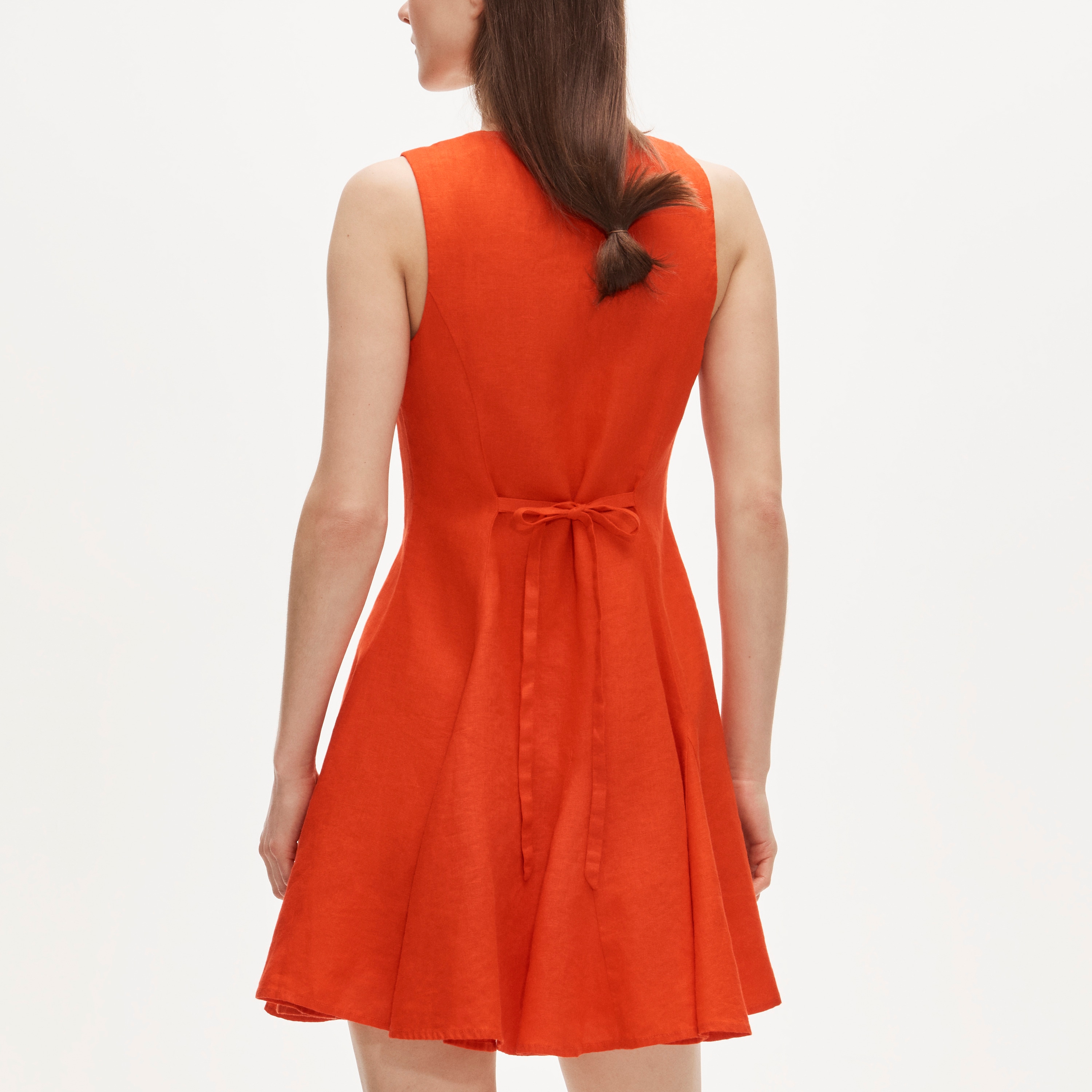 Linen mini dress