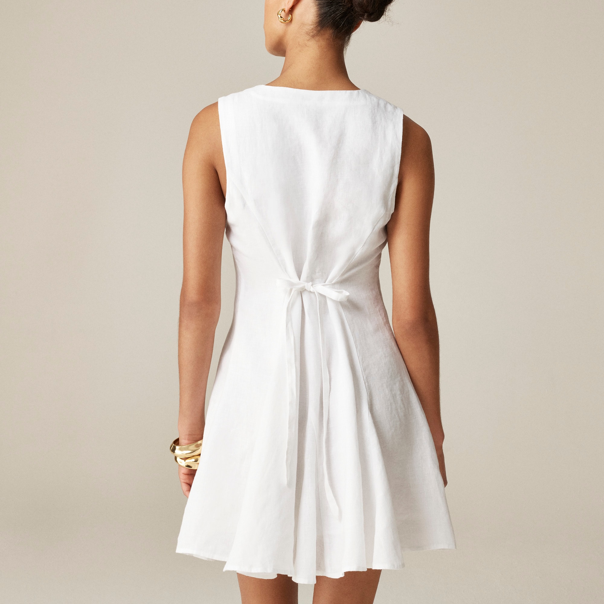 Linen mini dress