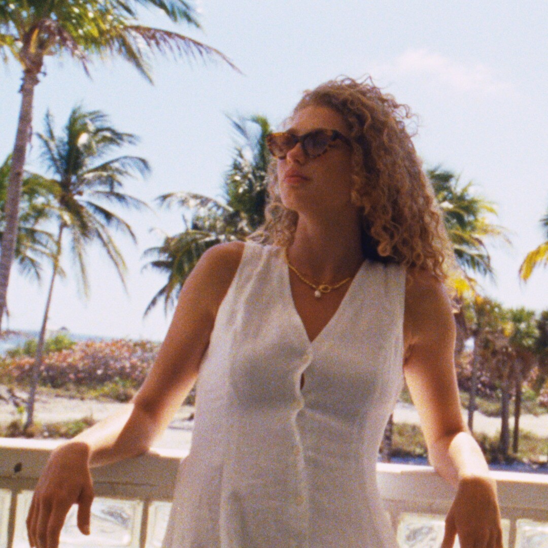 Linen mini dress