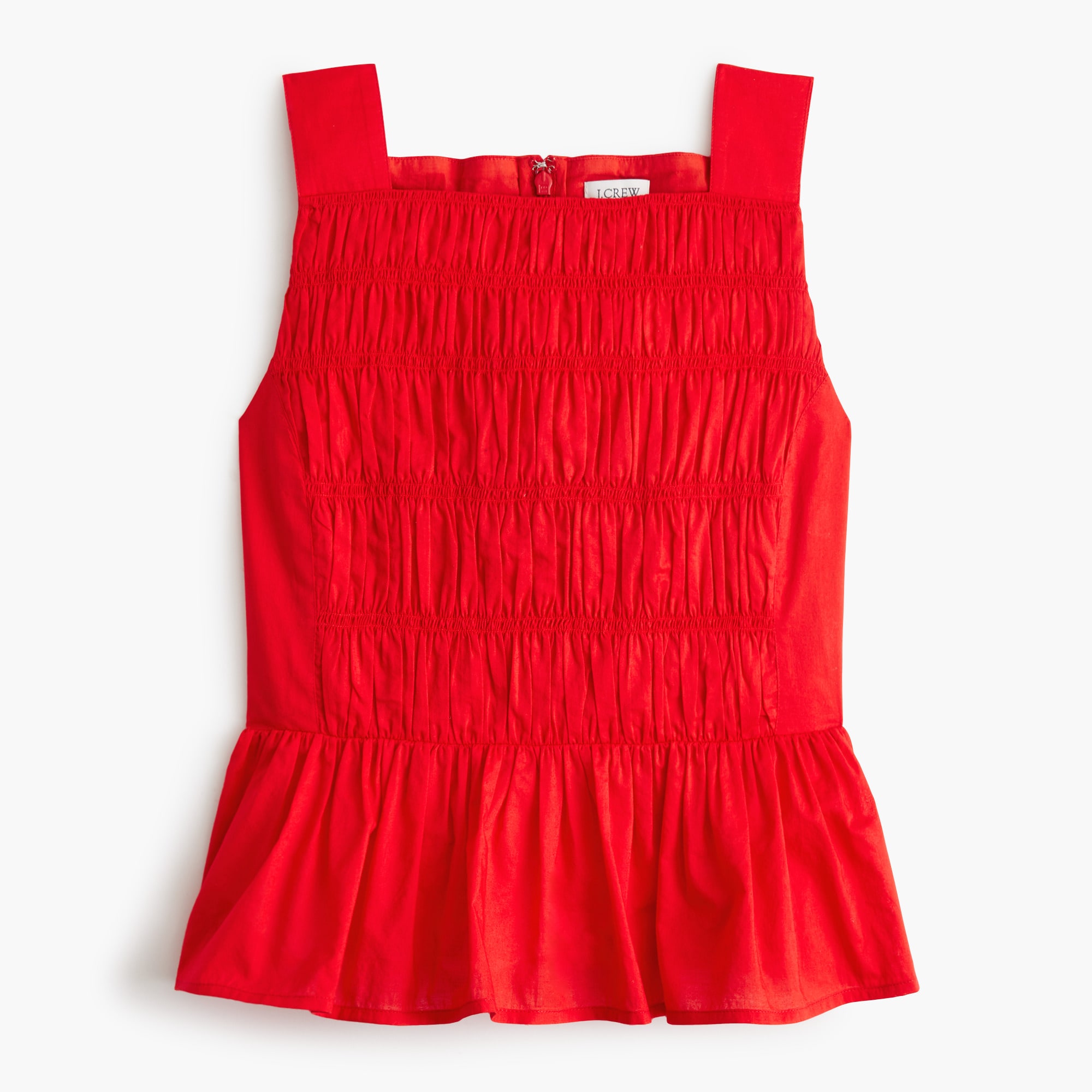 Smocked peplum top