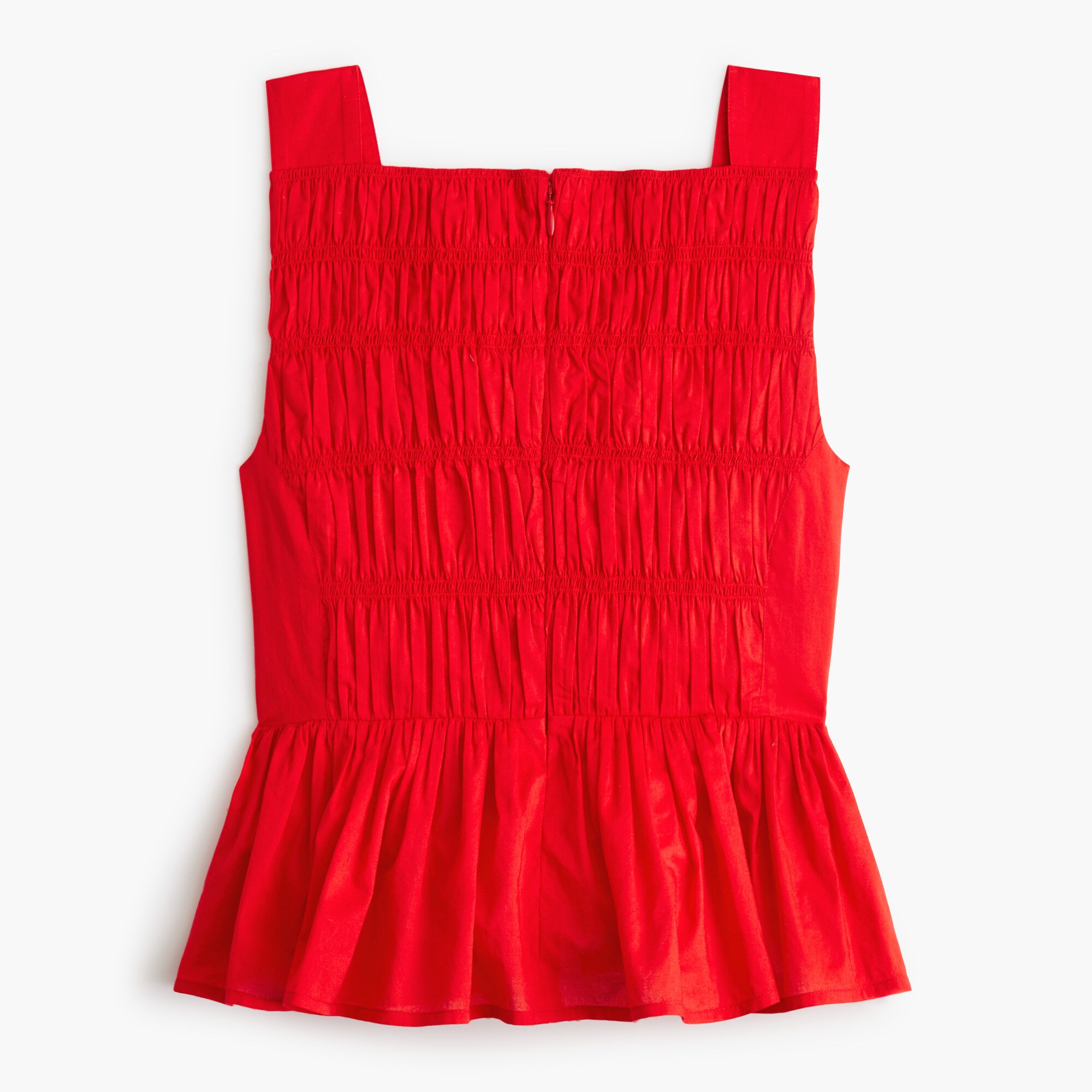 Smocked peplum top