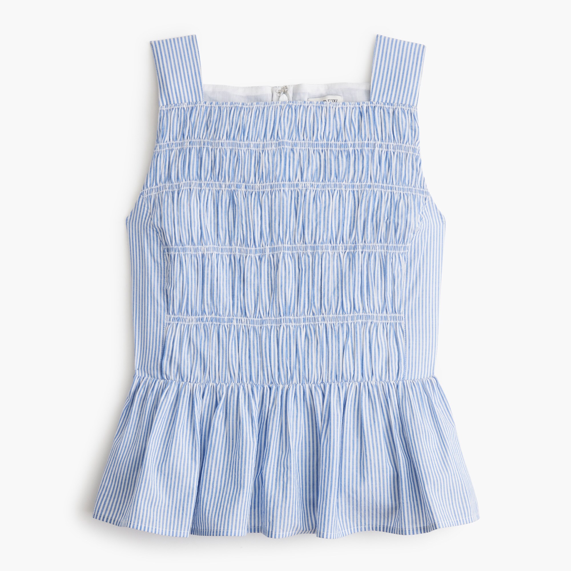 Striped smocked top