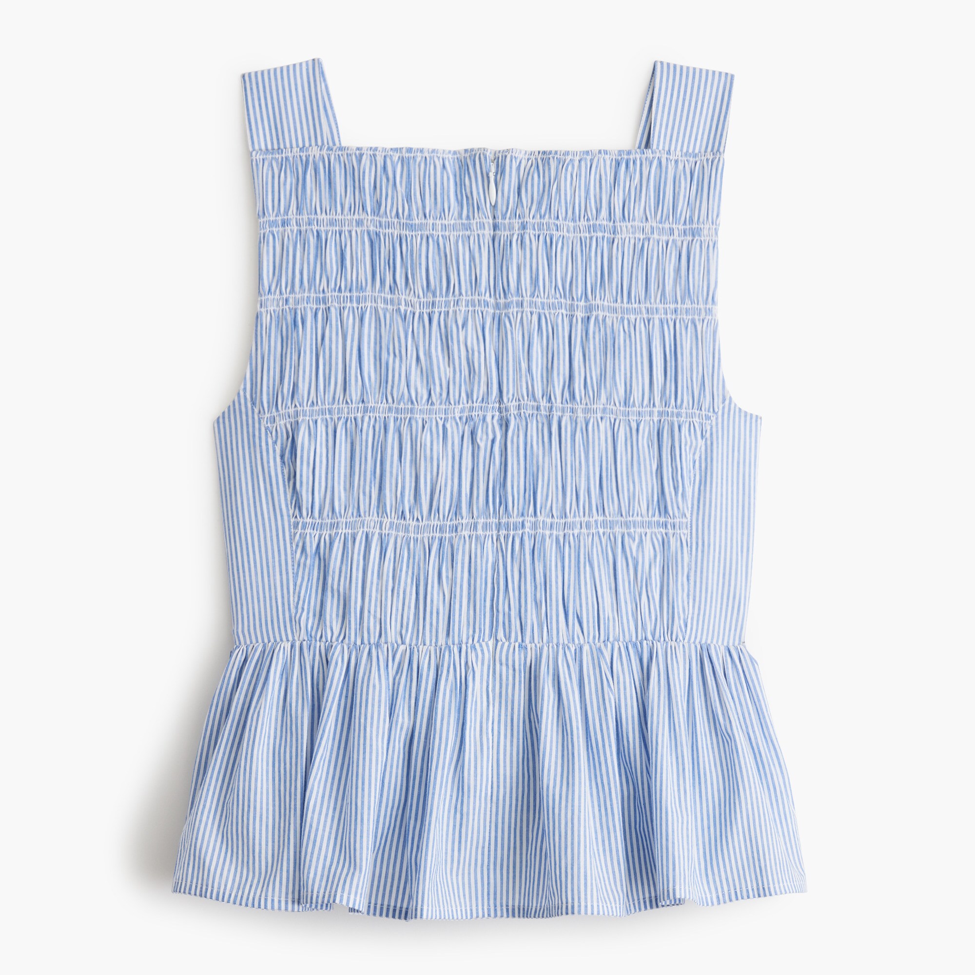 Striped smocked top