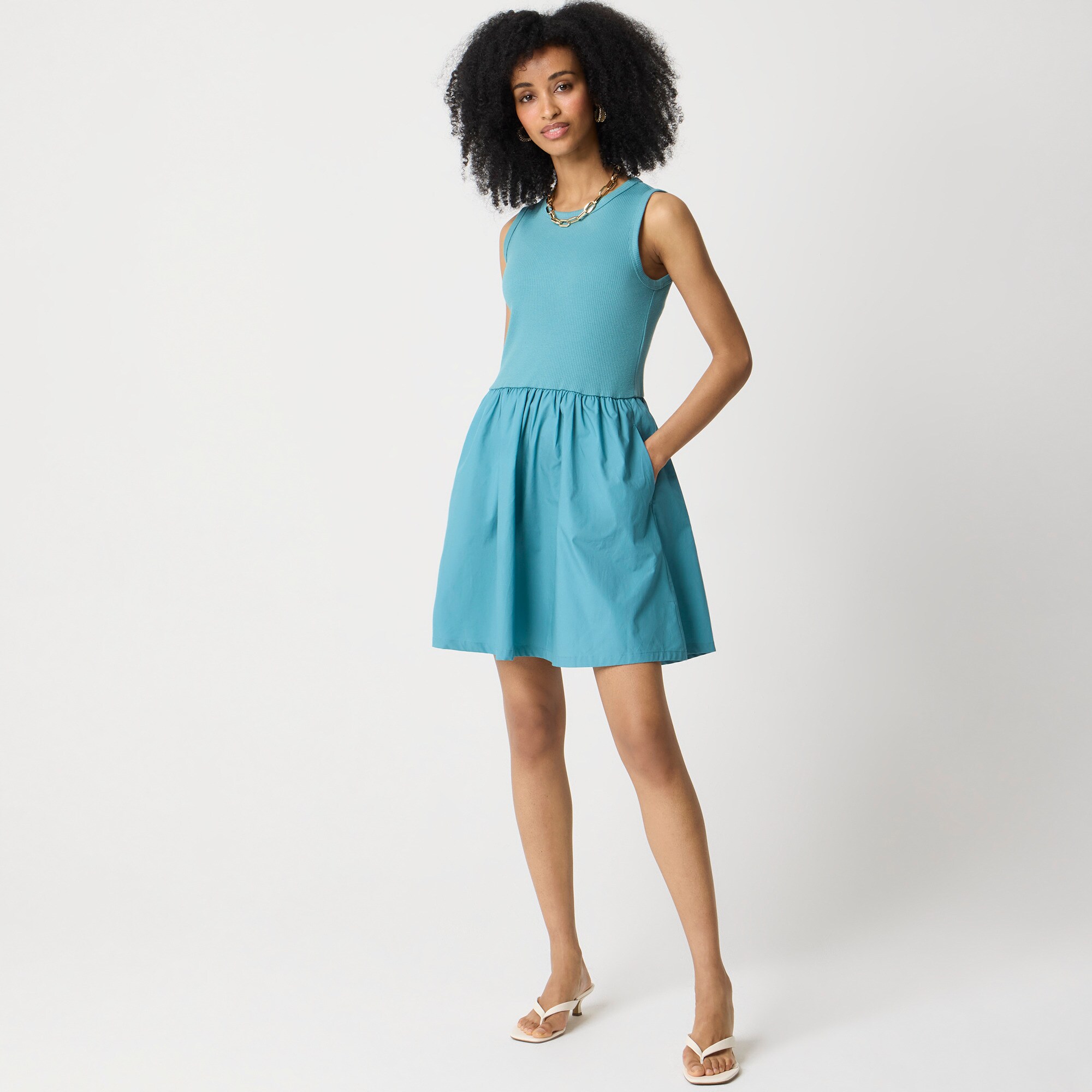  Knit mixy mini dress