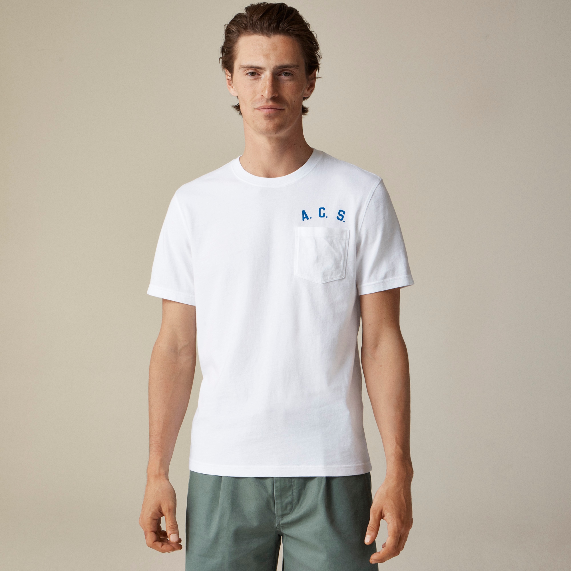 Atlantic Coastal Supplies X J.Crew Vintage-wash Cotton Graphic T