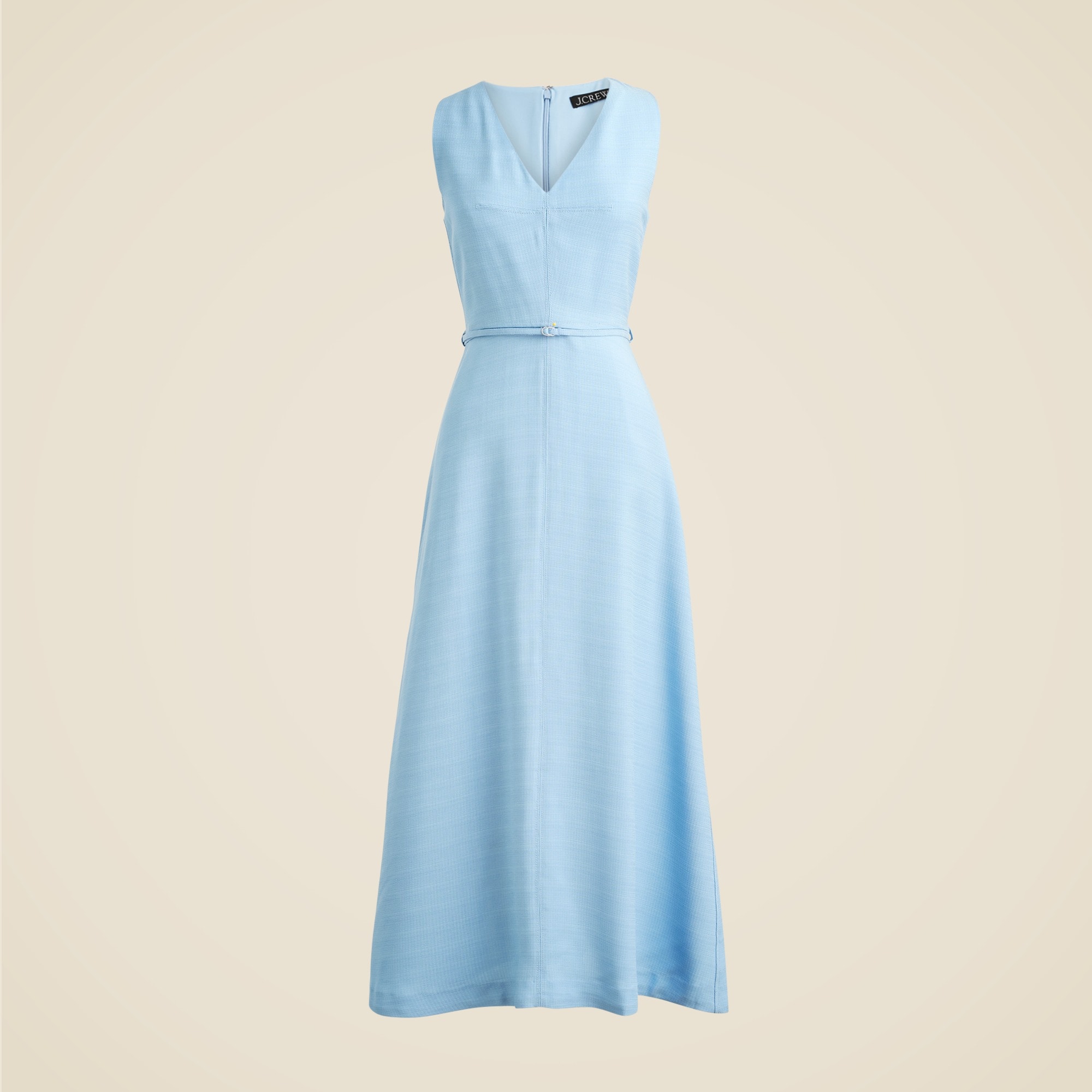 womens Mathilde V-neck dress in luster canvas
