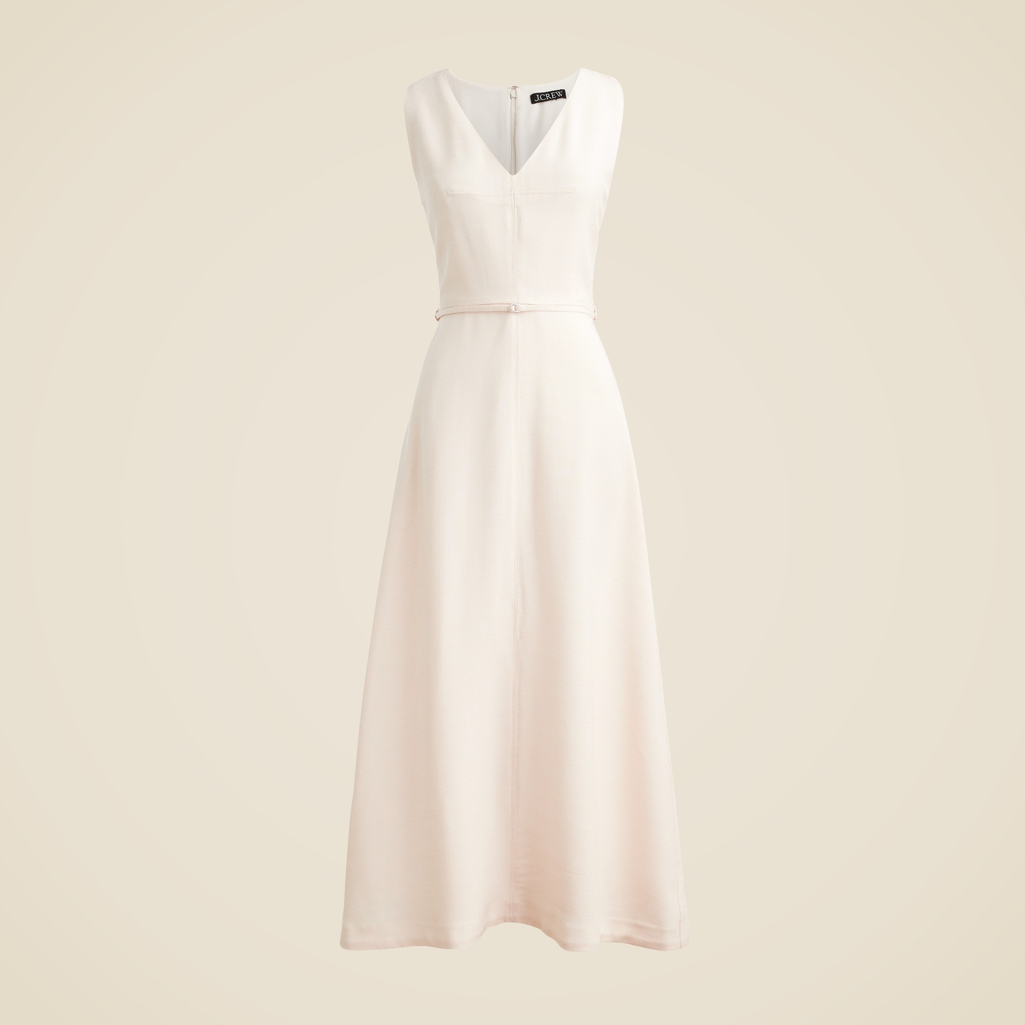 womens Mathilde V-neck dress in luster canvas