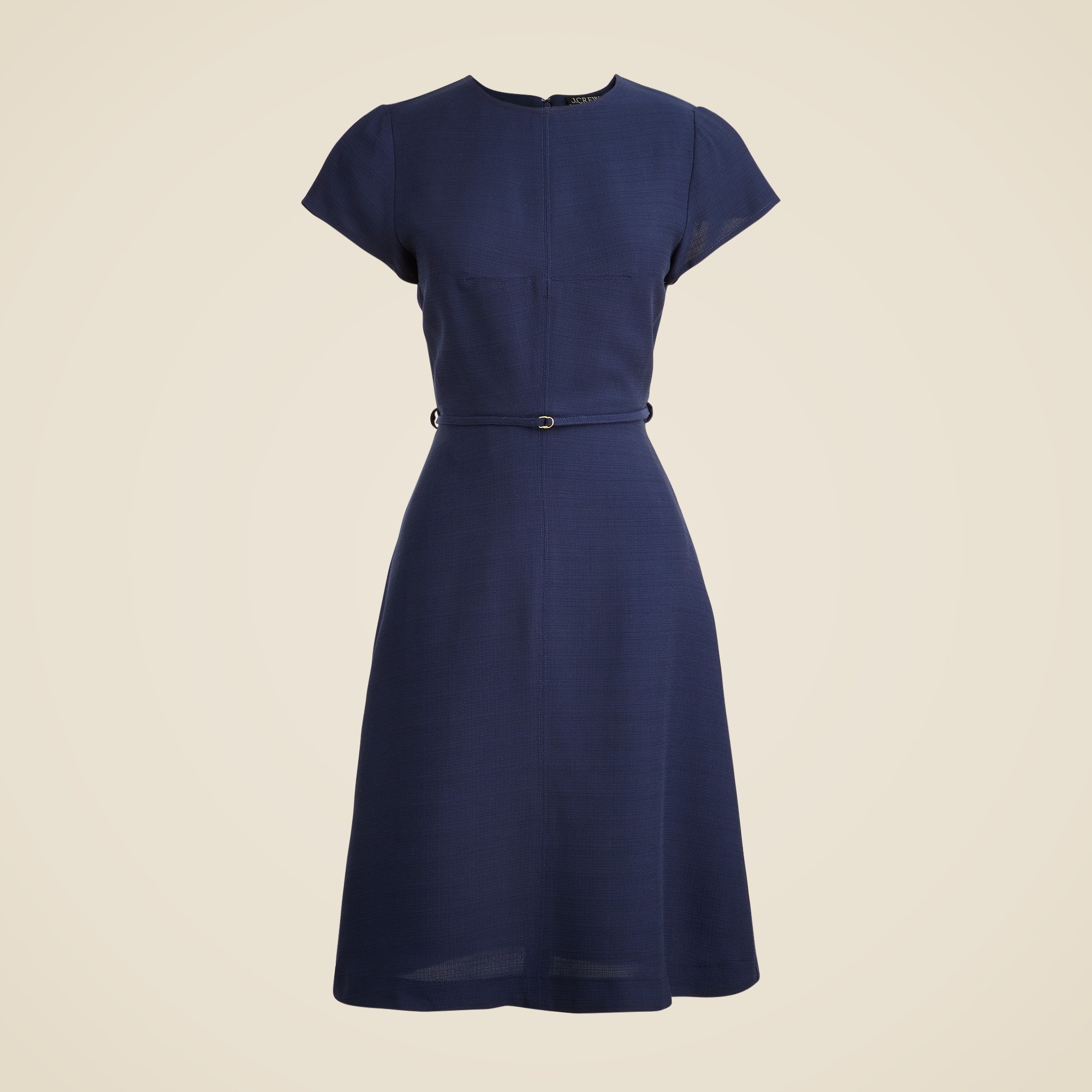 womens Mathilde cap-sleeve dress in luster canvas