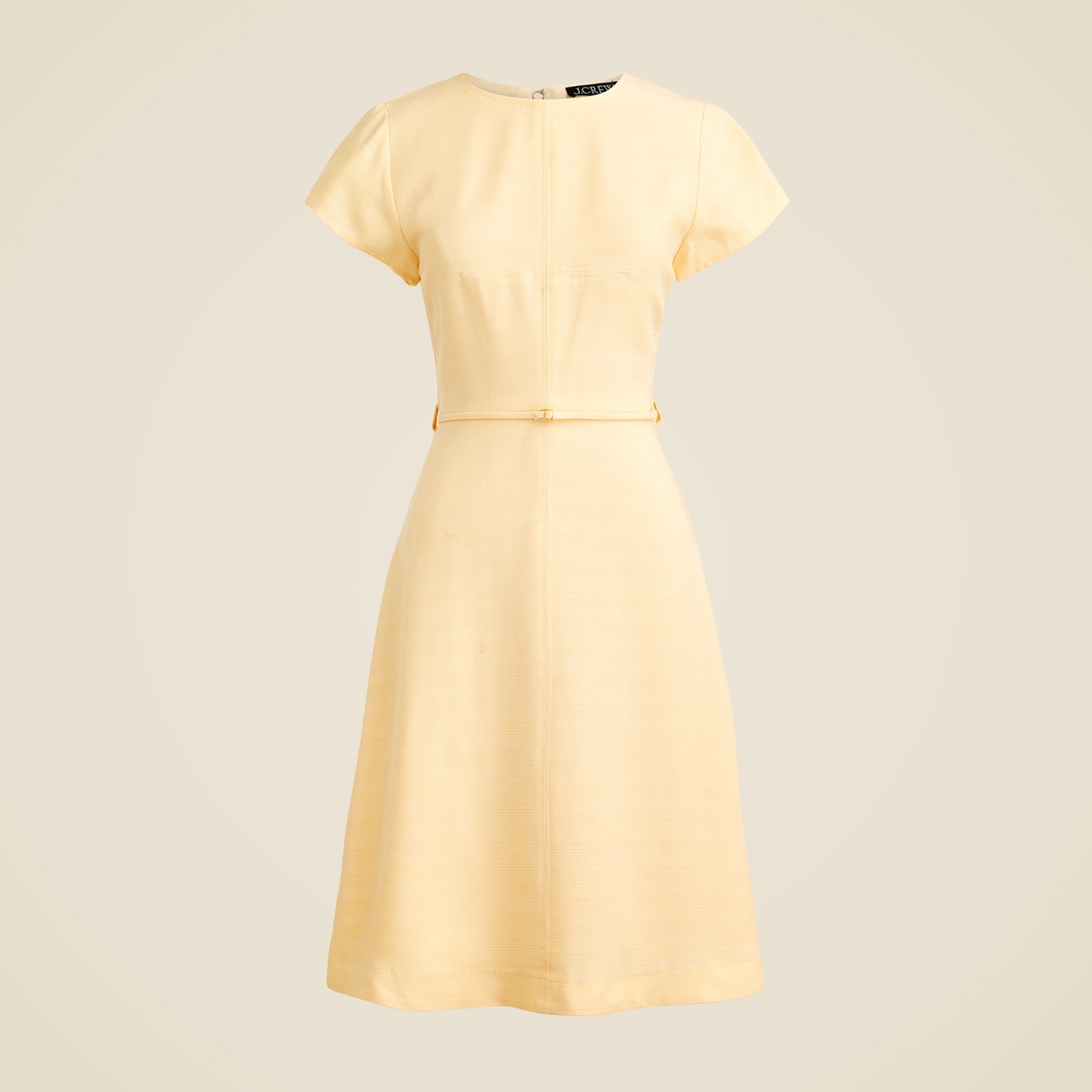 womens Mathilde cap-sleeve dress in luster canvas