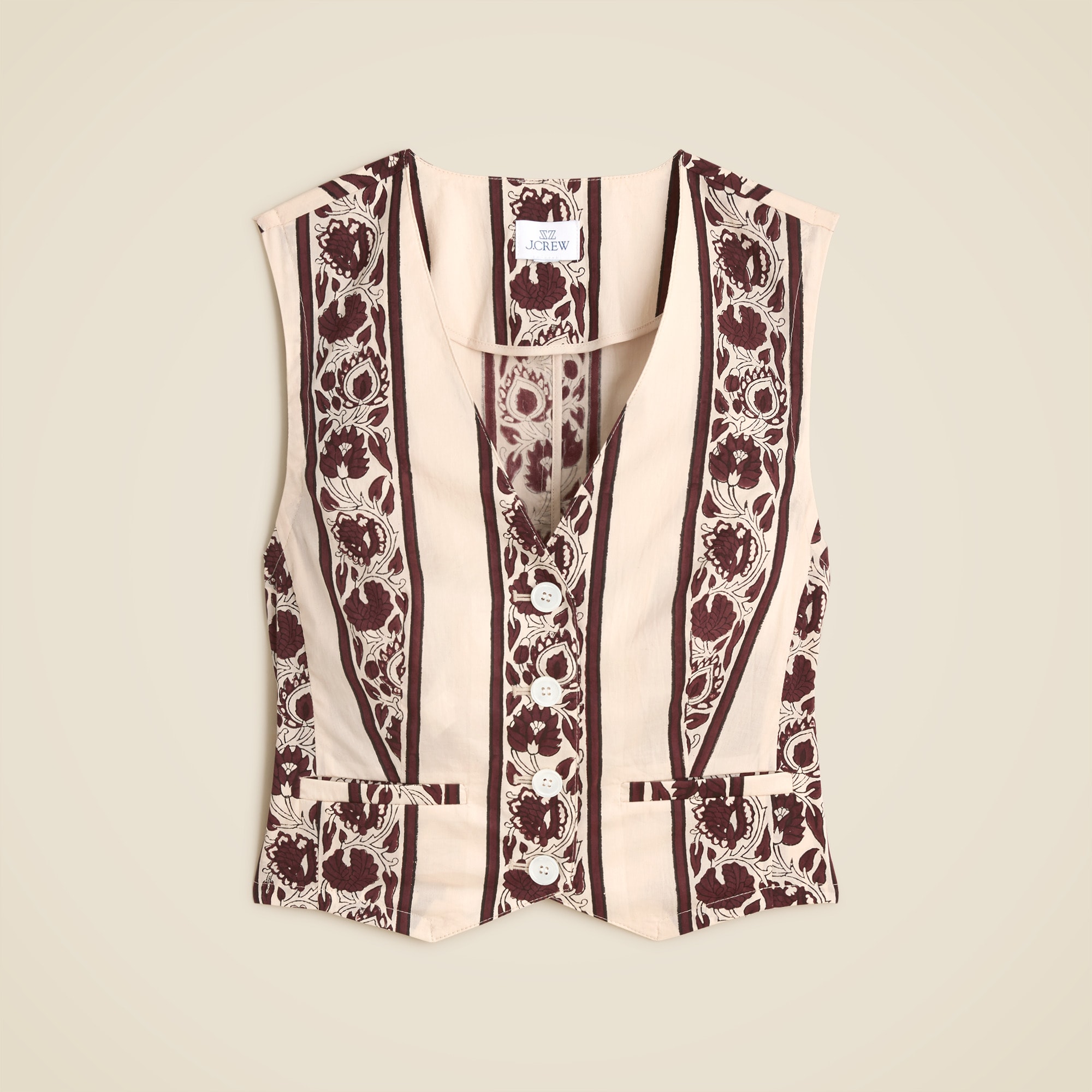 SZ Blockprints™ X J.Crew Classic Vest For Women | J.Crew