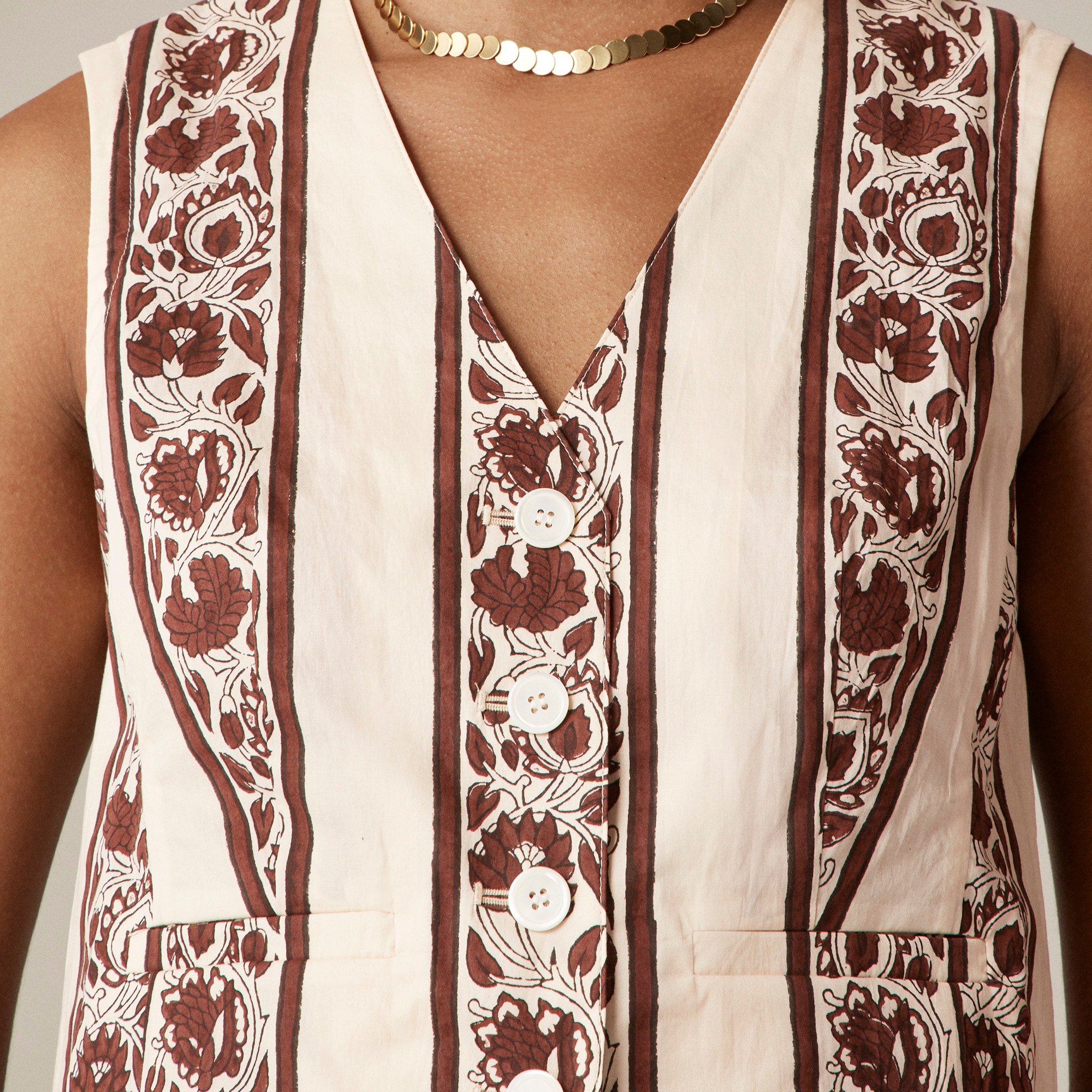 SZ Blockprints™ X J.Crew Classic Vest For Women | J.Crew
