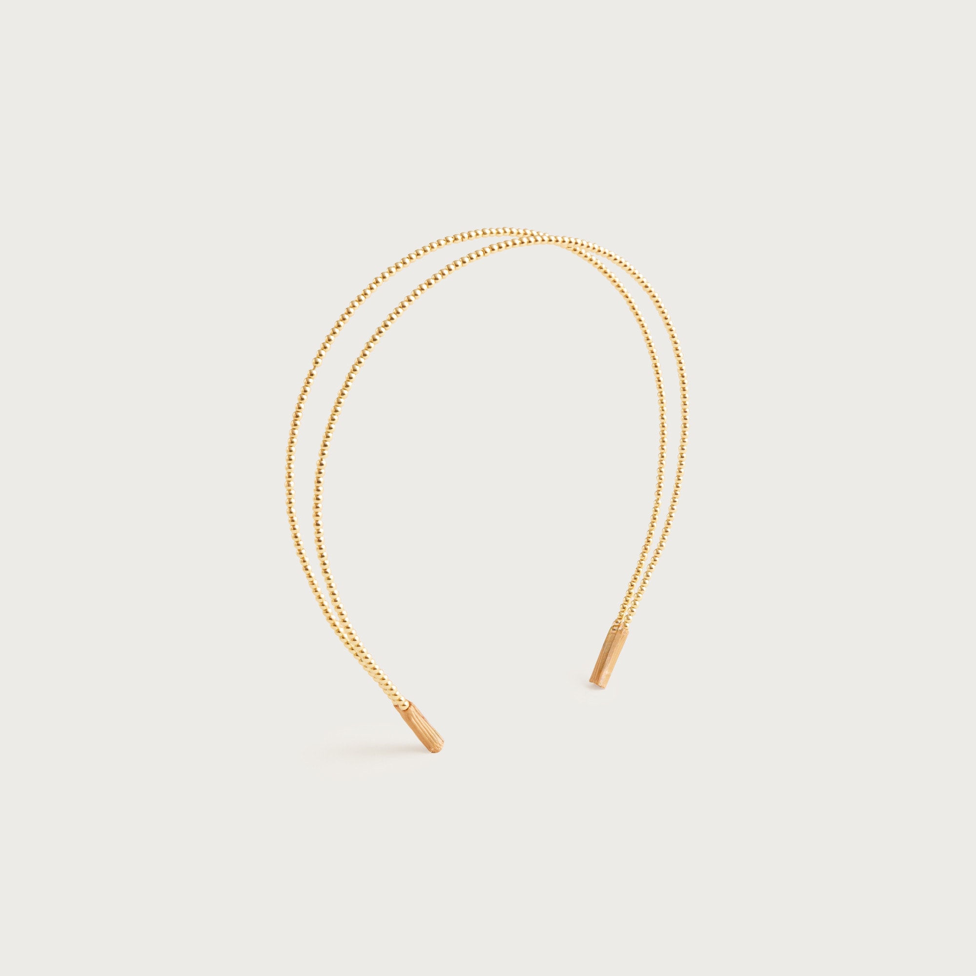 Double metallic headband