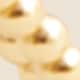 Double pearl headband SHINY MATTE GOLD