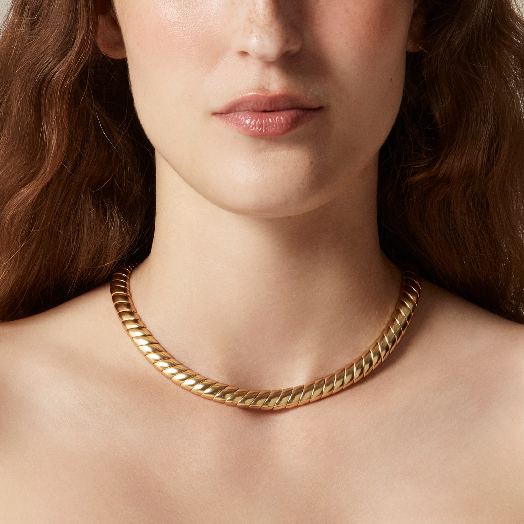 womens Snake chain collar necklace