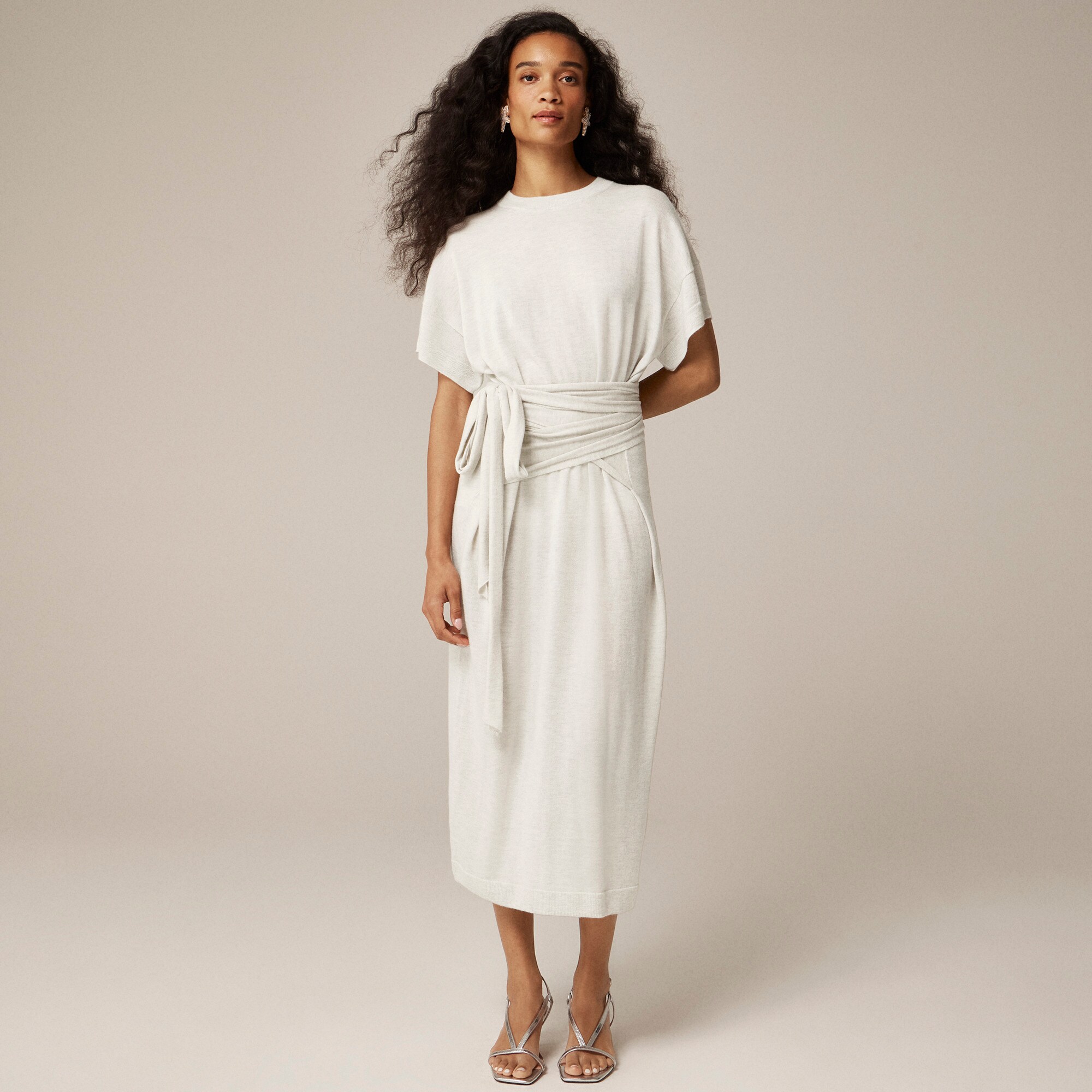 Spring Street featherweight cashmere wrap dress
