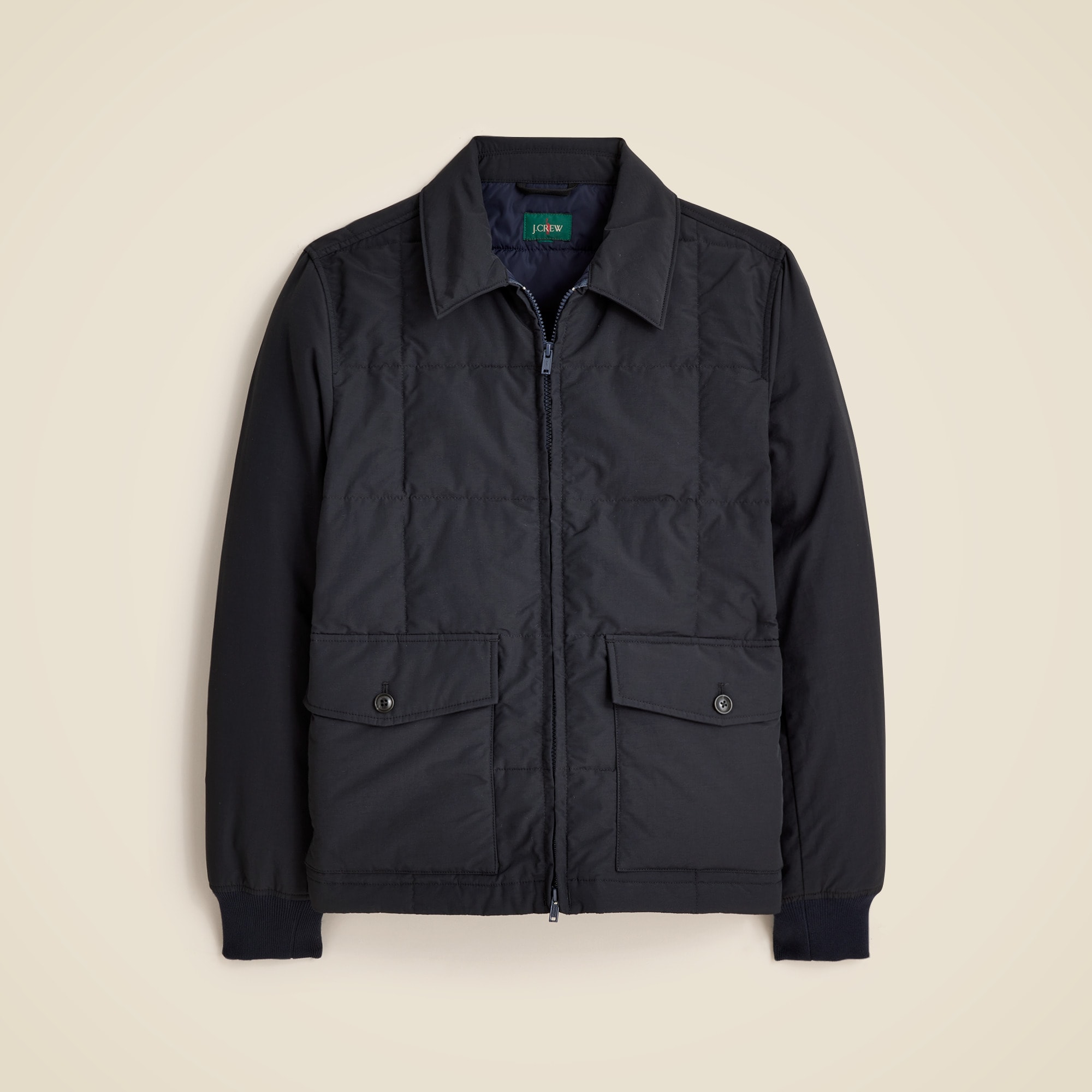 Box-quilt insulated jacket with PrimaLoft®