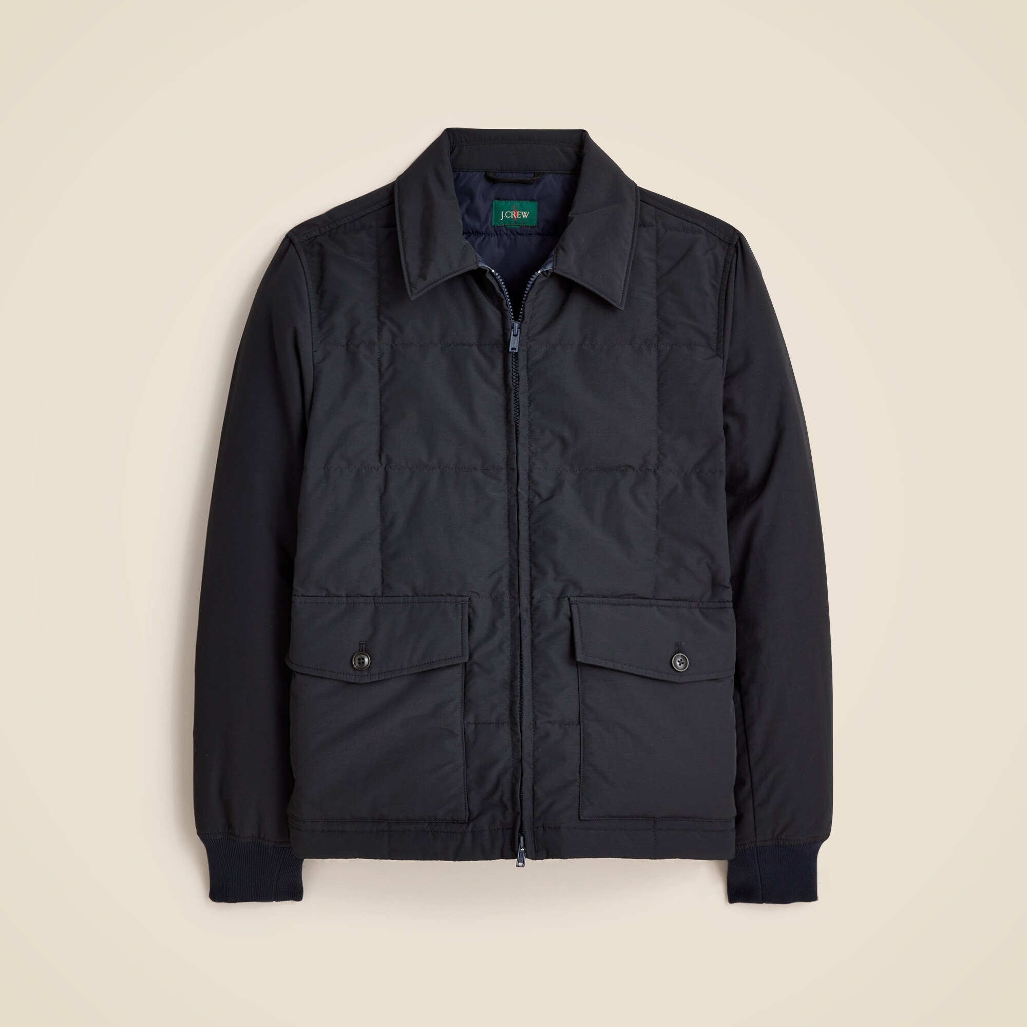 Box-quilt Insulated Jacket With PrimaLoft® For Men | J.Crew