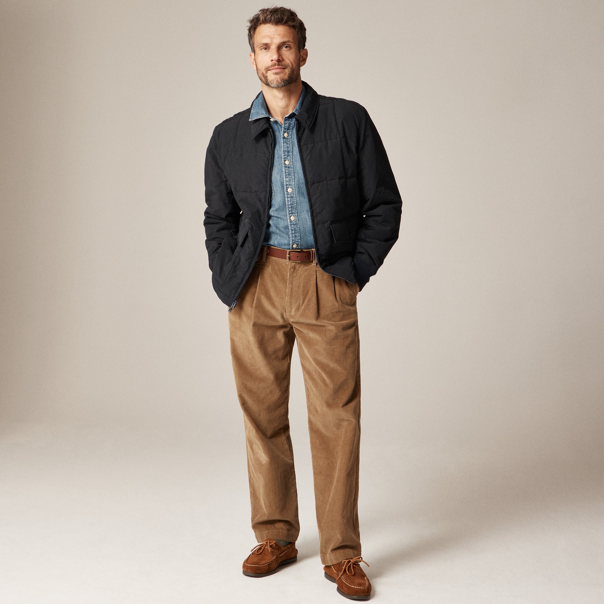 Box-quilt insulated jacket with PrimaLoft®