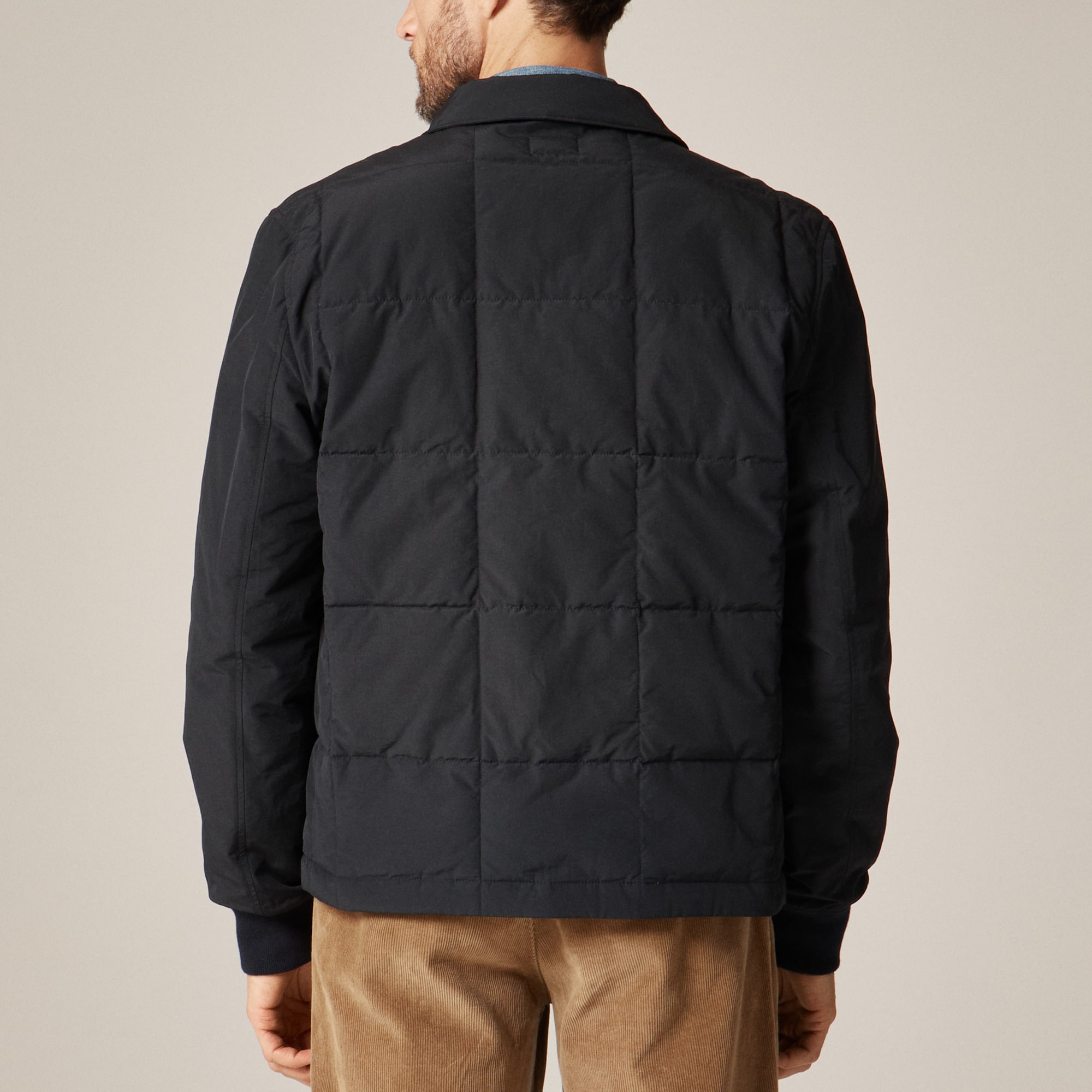 Box-quilt insulated jacket with PrimaLoft®
