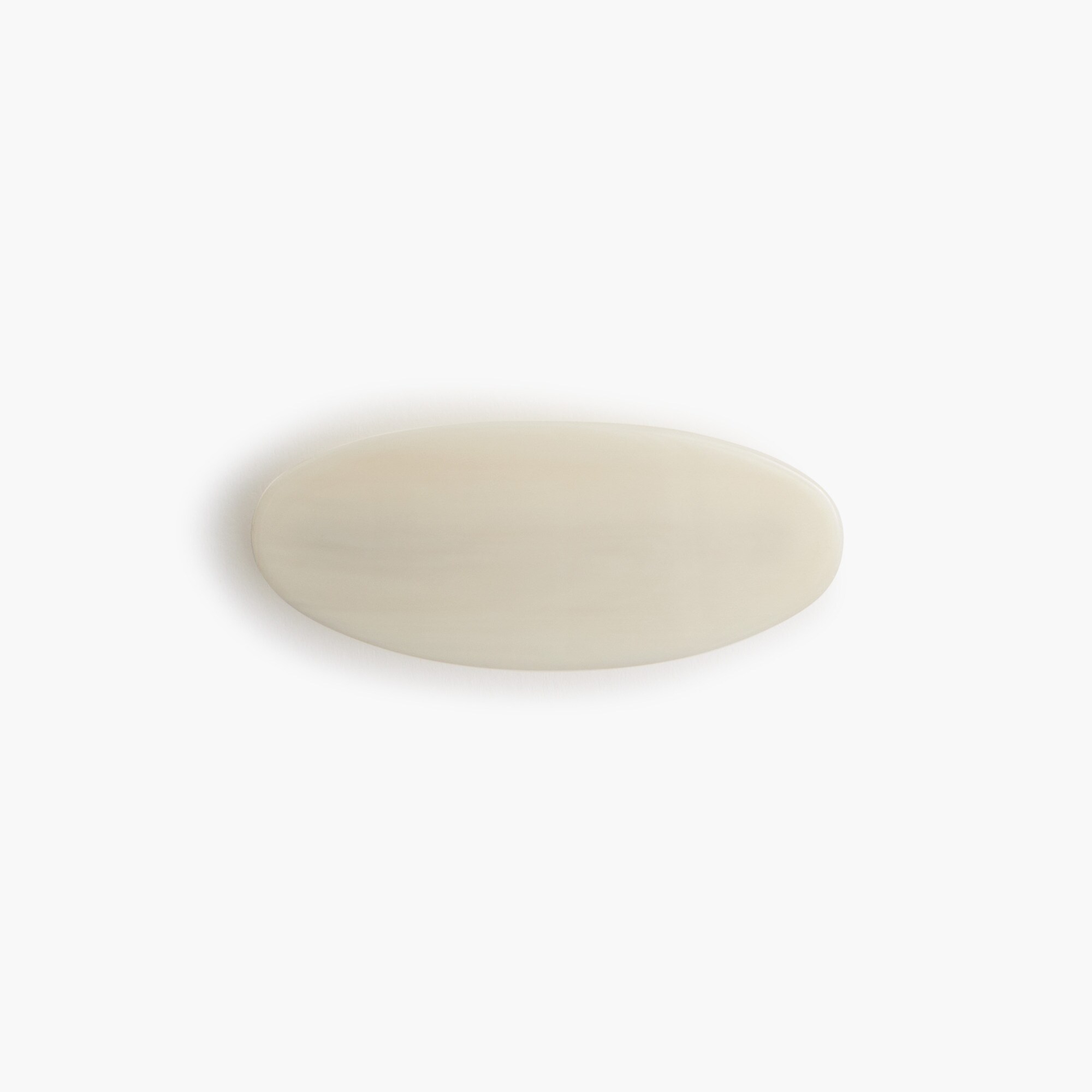 Oval snap barrette