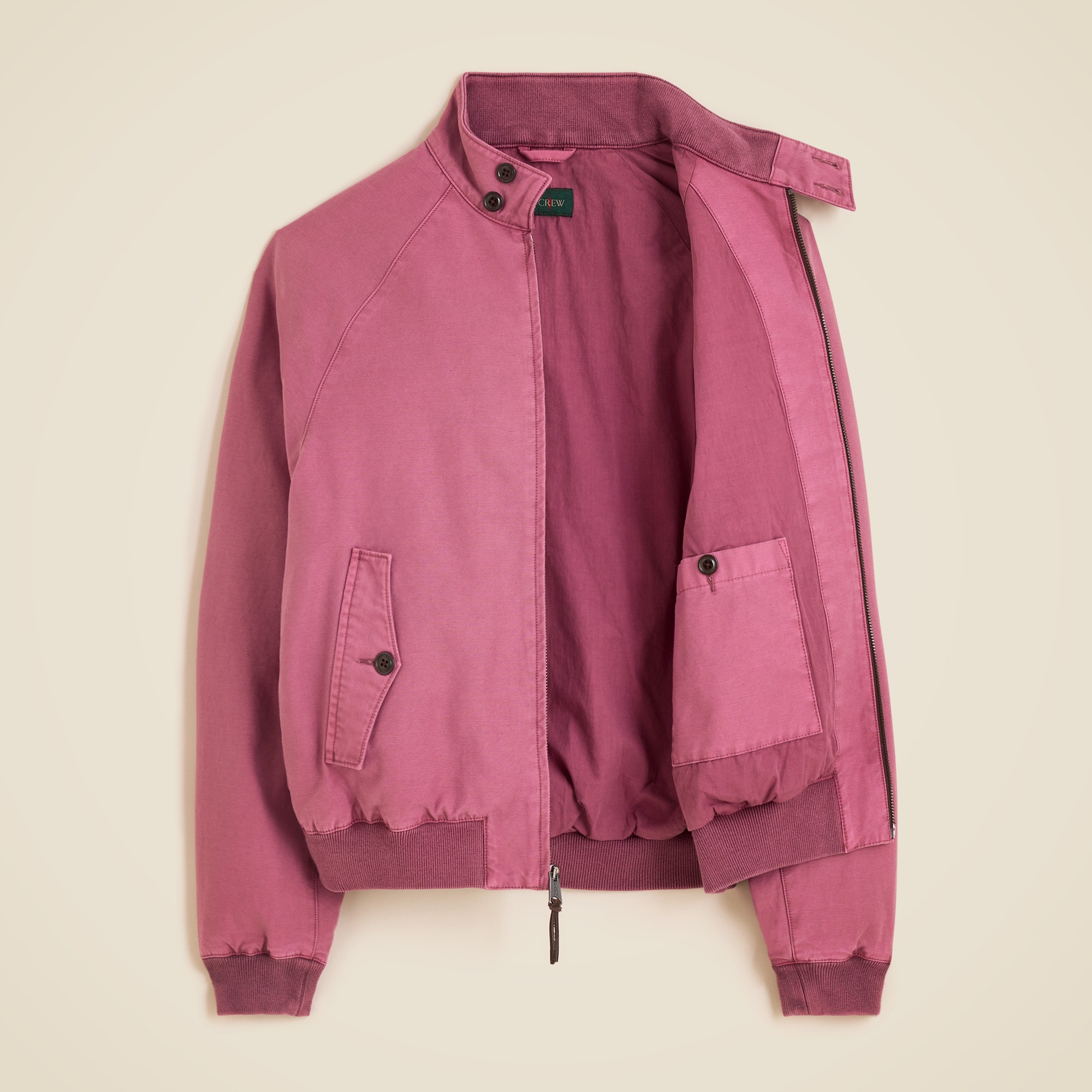 Garment-dyed Harrington Jacket For Men | J.Crew