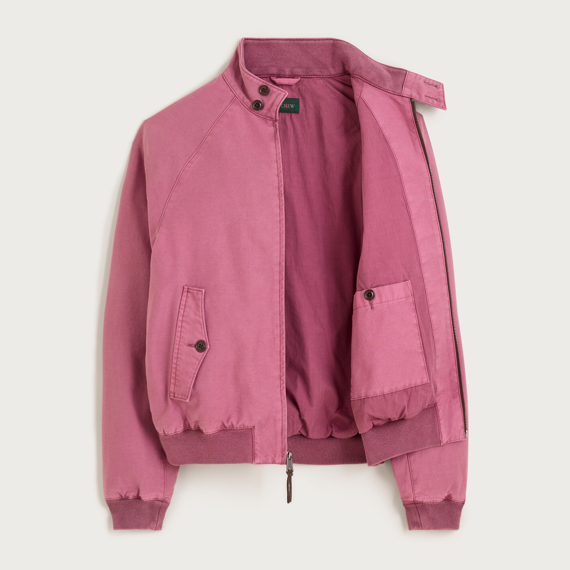 Garment-dyed Harrington jacket