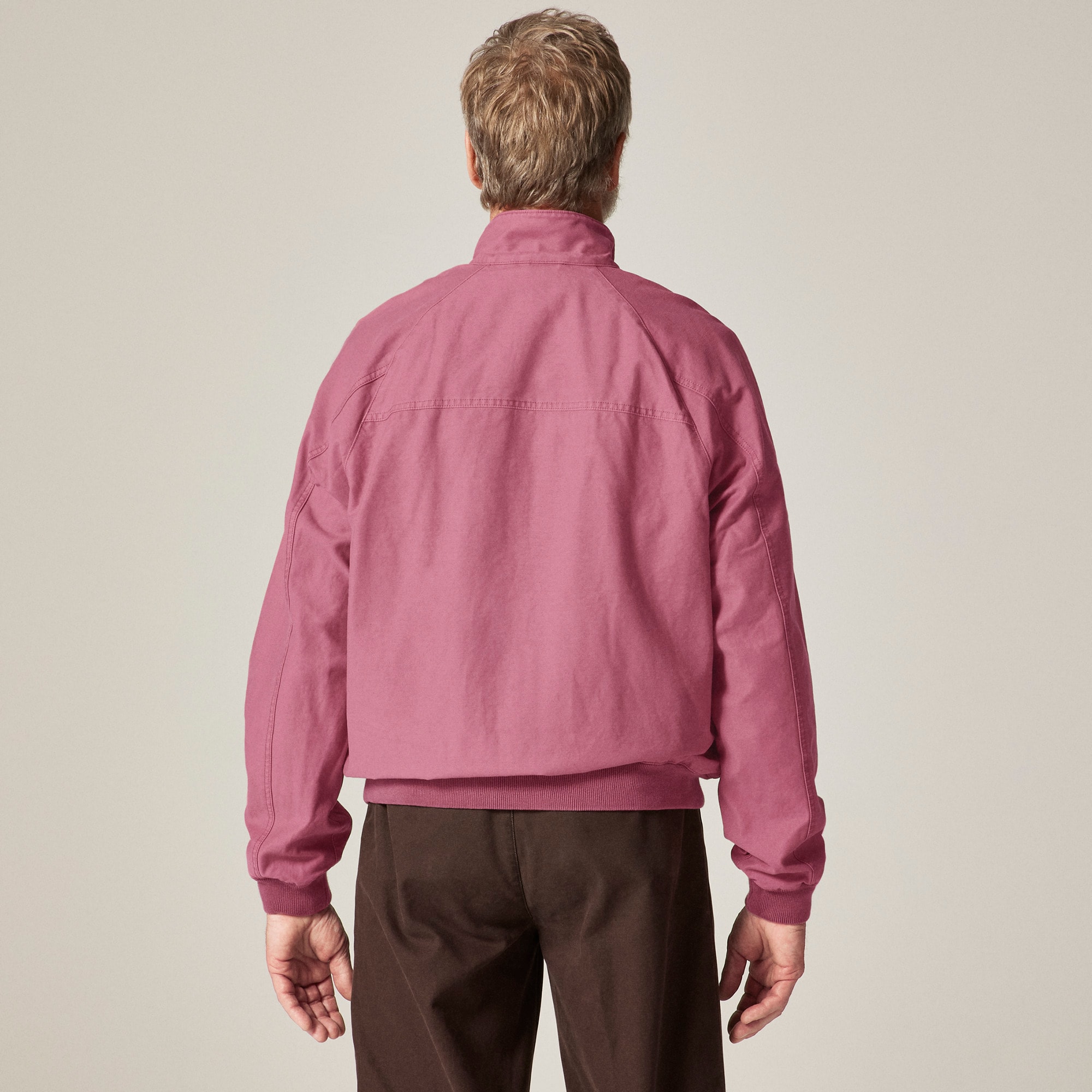 Garment-dyed Harrington jacket