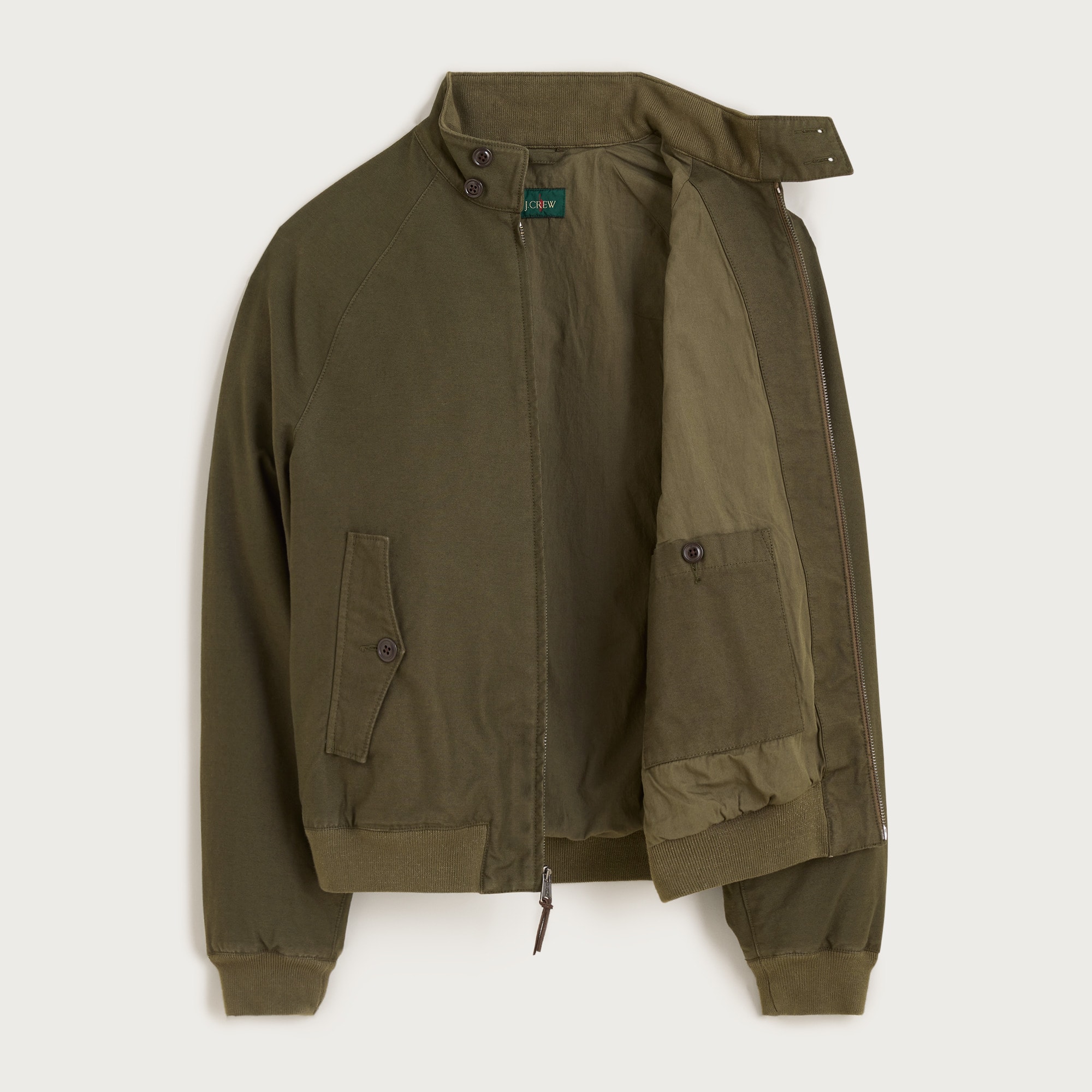 Garment-dyed Harrington Jacket For Men | J.Crew