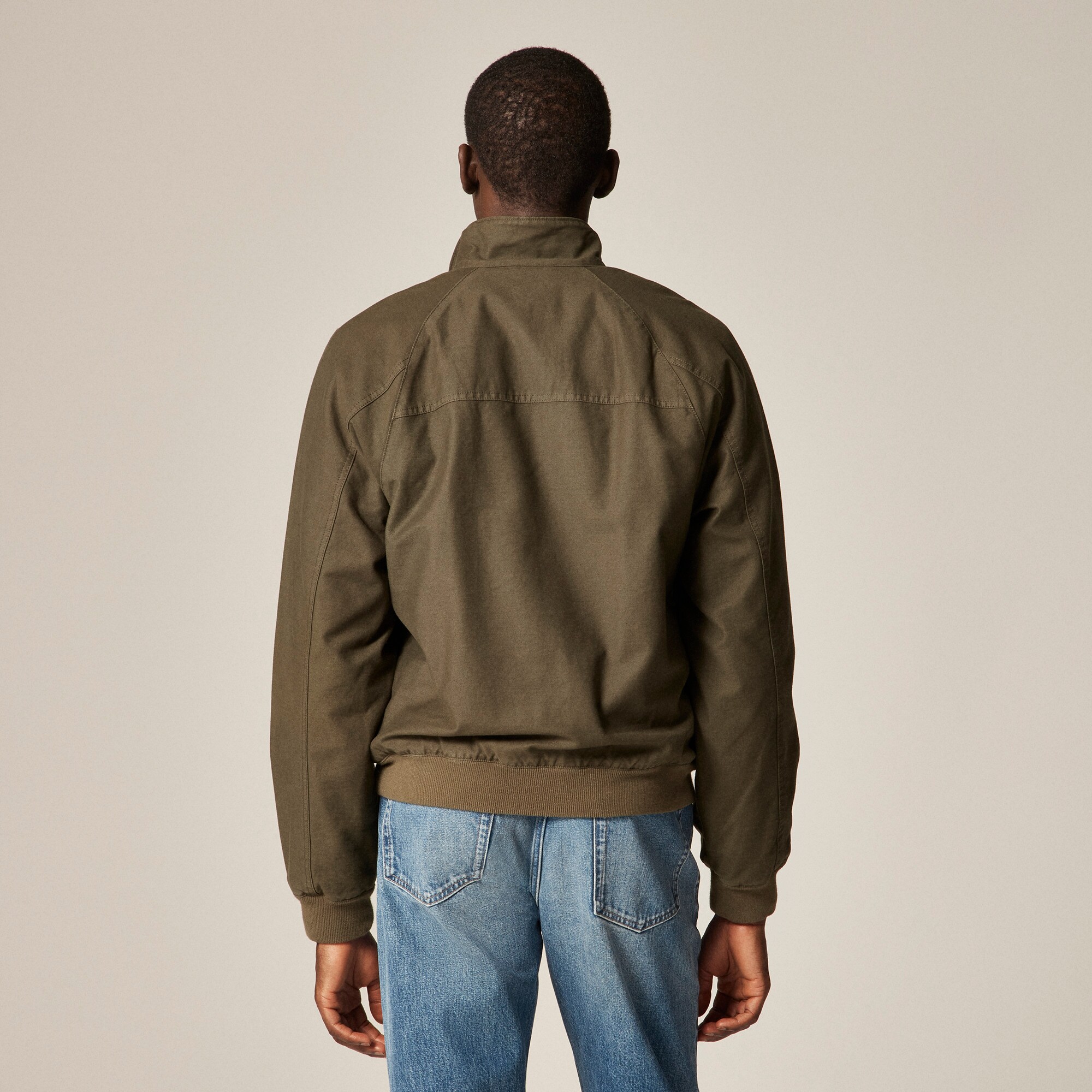 Garment-dyed Harrington Jacket For Men | J.Crew