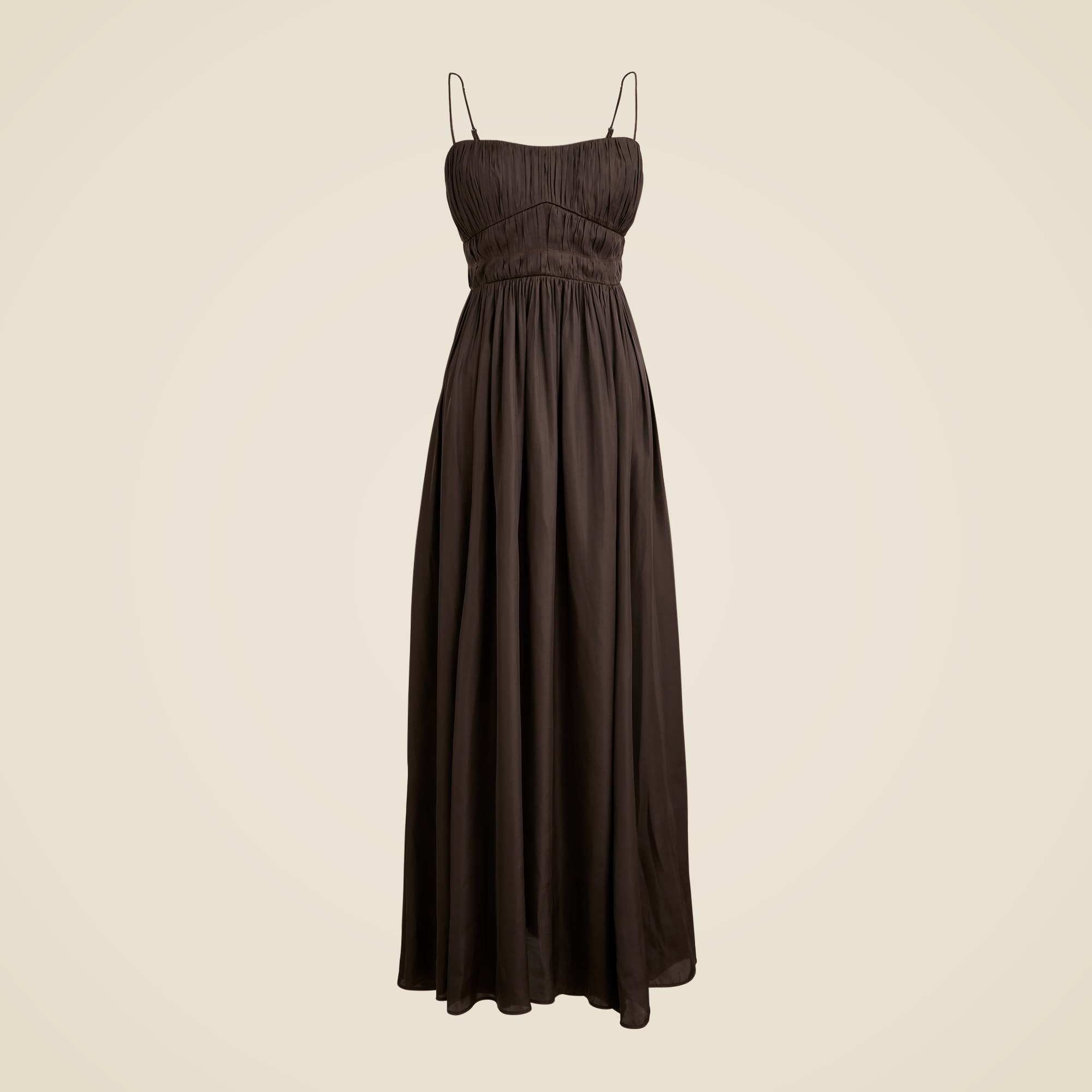 womens Collection ruched maxi dress in luster georgette